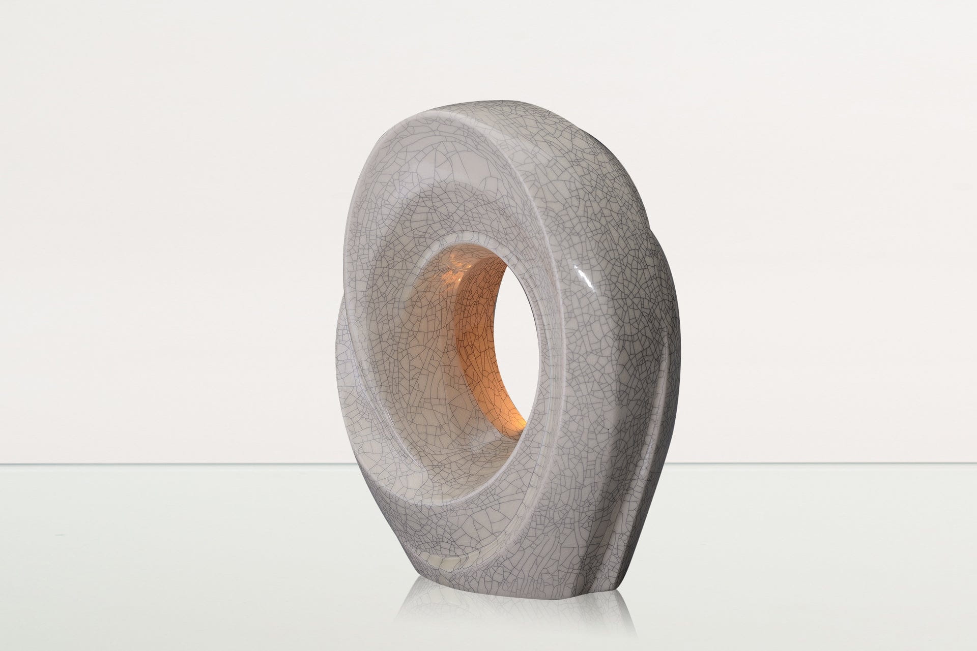 Handmade Cremation Urn for Ashes "The Passage" - Large Urn | Craquelure | Ceramic - Pulvis Art Urns