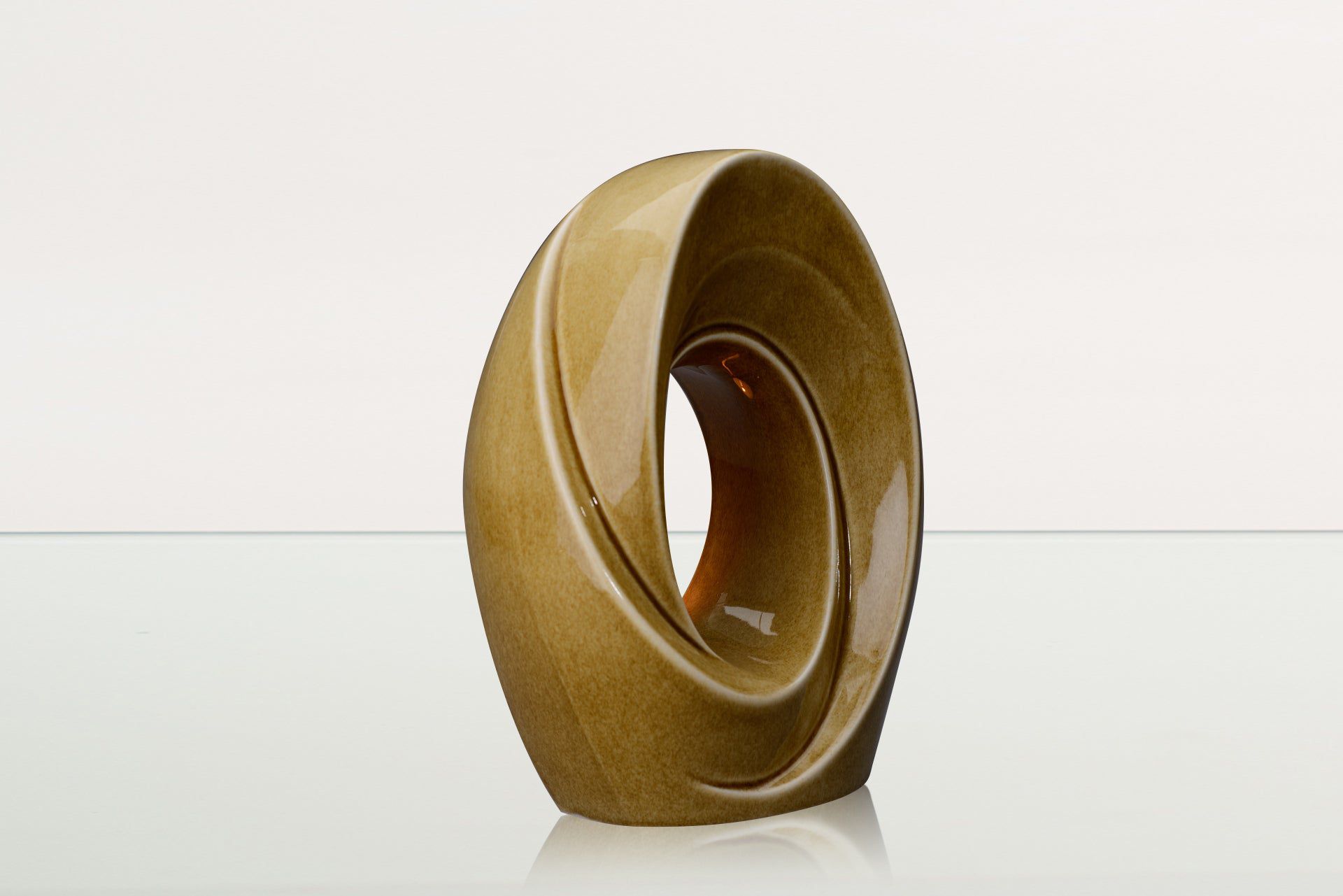 Handmade Cremation Urn for Ashes "The Passage" - Large Urn | Dark Sand | Ceramic - Pulvis Art Urns