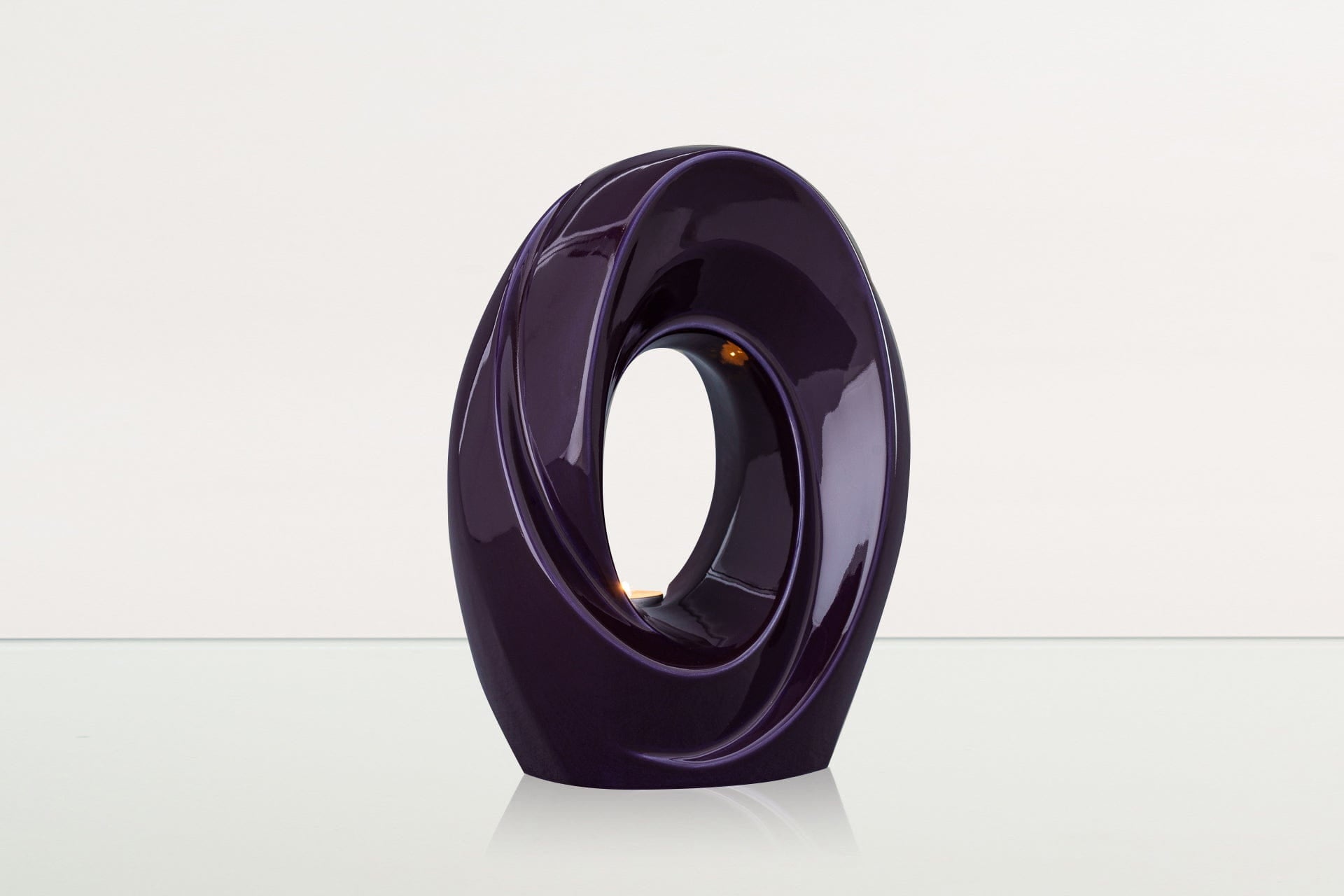 Handmade Cremation Urn for Ashes "The Passage" - Large Urn | Violet | Ceramic - Pulvis Art Urns