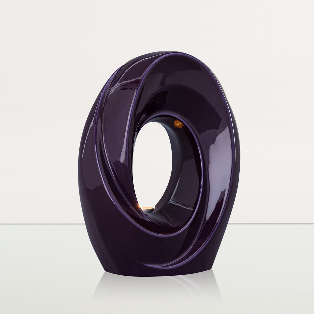 Handmade Cremation Urn for Ashes "The Passage" - Large Urn | Violet | Ceramic - Pulvis Art Urns