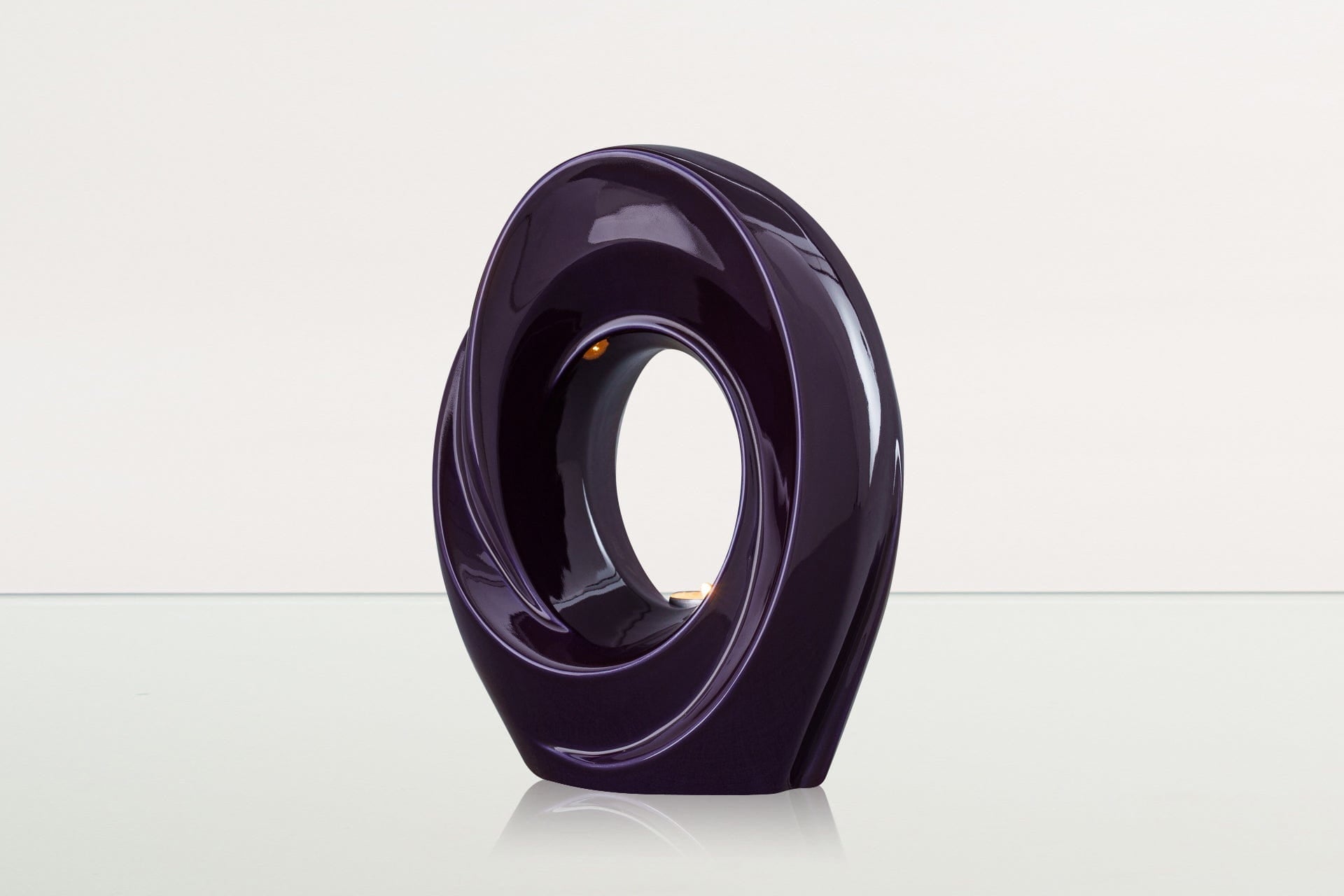 Handmade Cremation Urn for Ashes "The Passage" - Large Urn | Violet | Ceramic - Pulvis Art Urns