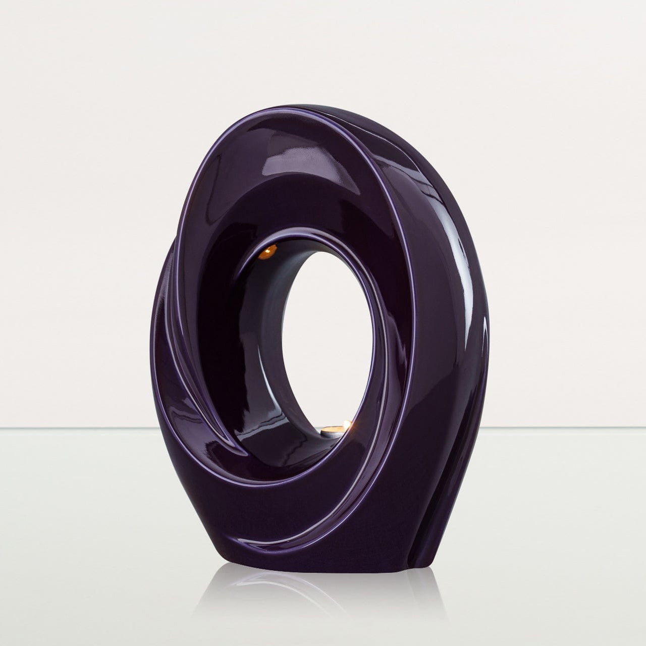 Handmade Cremation Urn for Ashes "The Passage" - Large Urn | Violet | Ceramic - Pulvis Art Urns