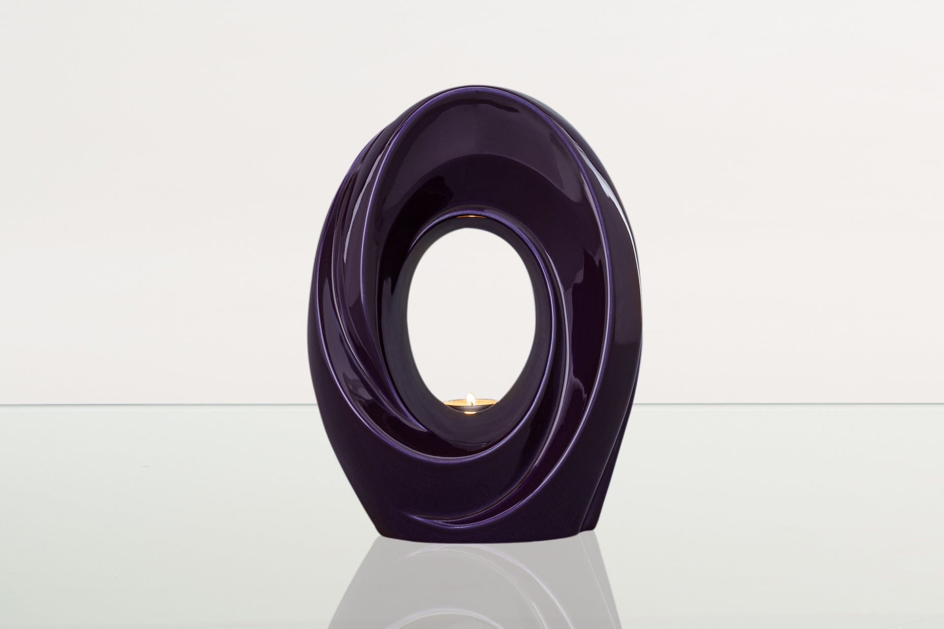 Handmade Cremation Urn for Ashes "The Passage" - Large Urn | Violet | Ceramic - Pulvis Art Urns