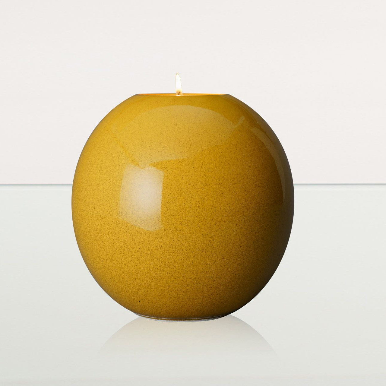 Handmade Cremation Urn "Harmony" - Large | Amber Yellow | Ceramic Urn - Pulvis Art Urns