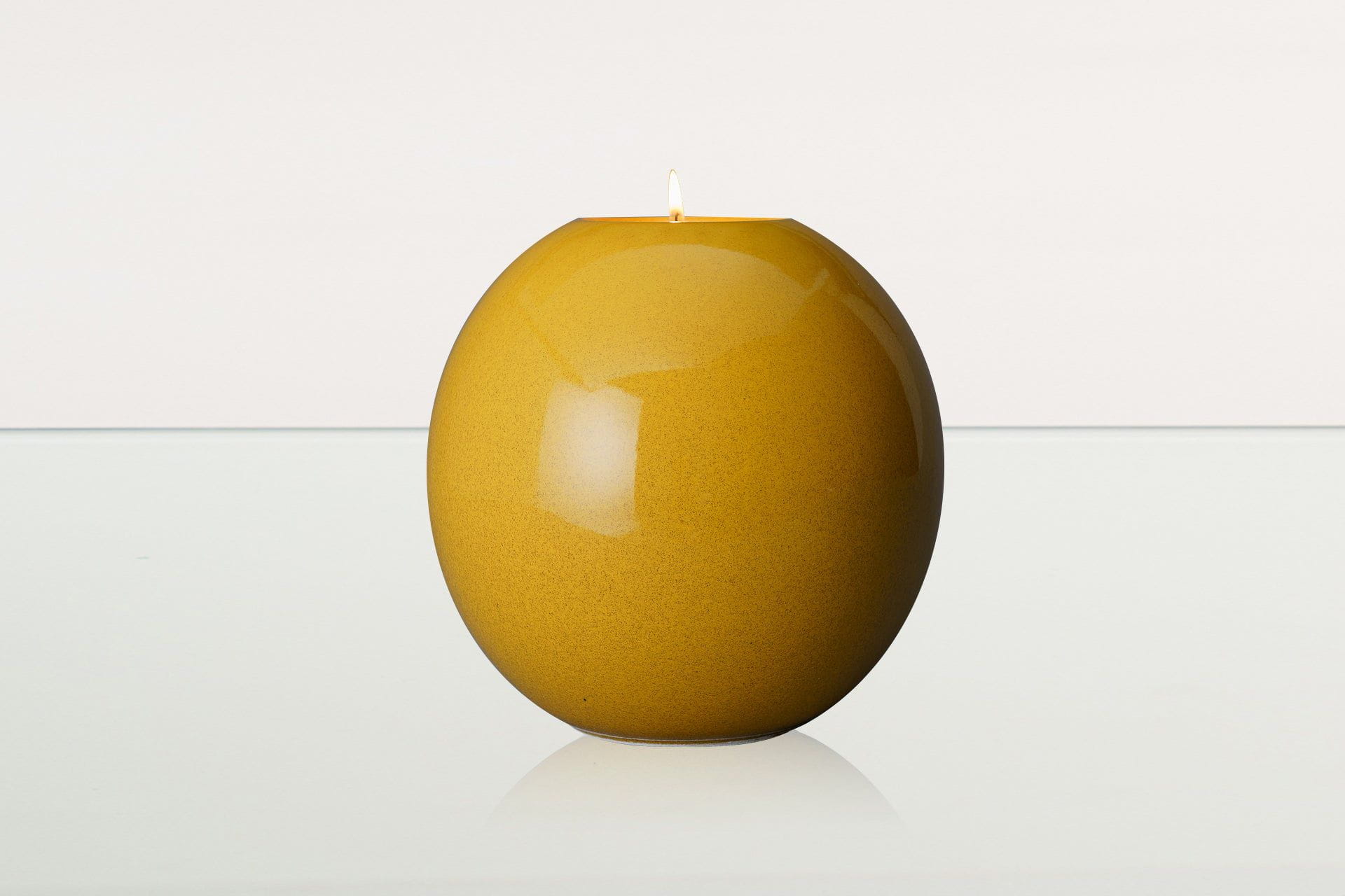 Handmade Cremation Urn "Harmony" - Large | Amber Yellow | Ceramic Urn - Pulvis Art Urns