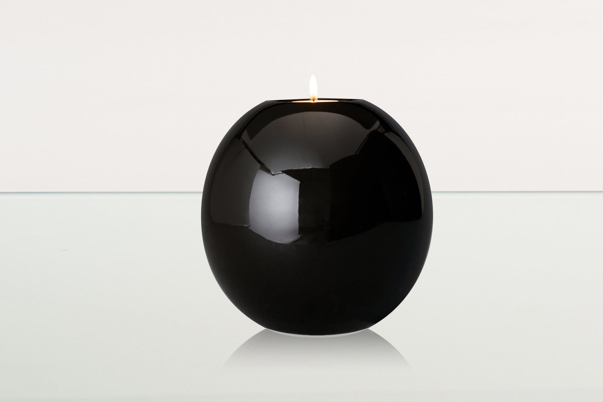 Handmade Cremation Urn "Harmony" - Large | Lamp Black | Ceramic Urn - Pulvis Art Urns