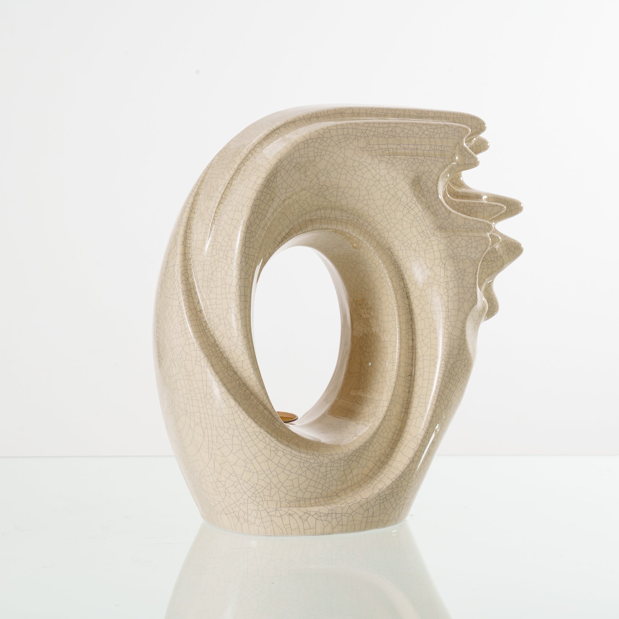 Pulvis Art Urns Adult Size Urn Handmade Cremation Urn "Zephyr" - Adult Ceramic Urn | Craquelure