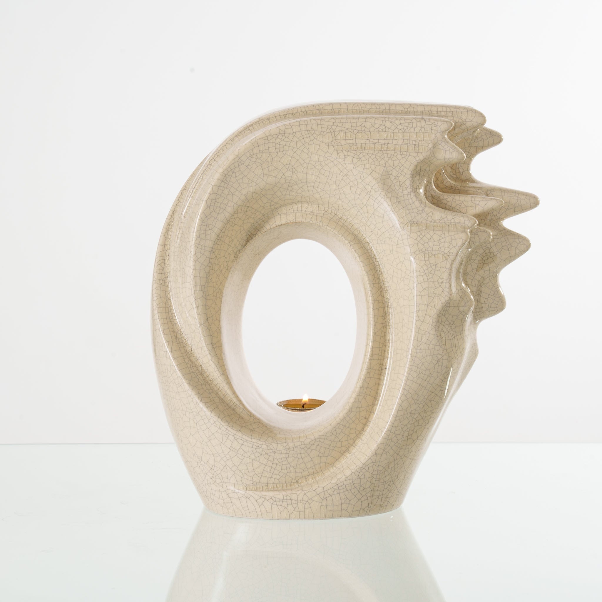 Pulvis Art Urns Adult Size Urn Handmade Cremation Urn "Zephyr" - Adult Ceramic Urn | Craquelure