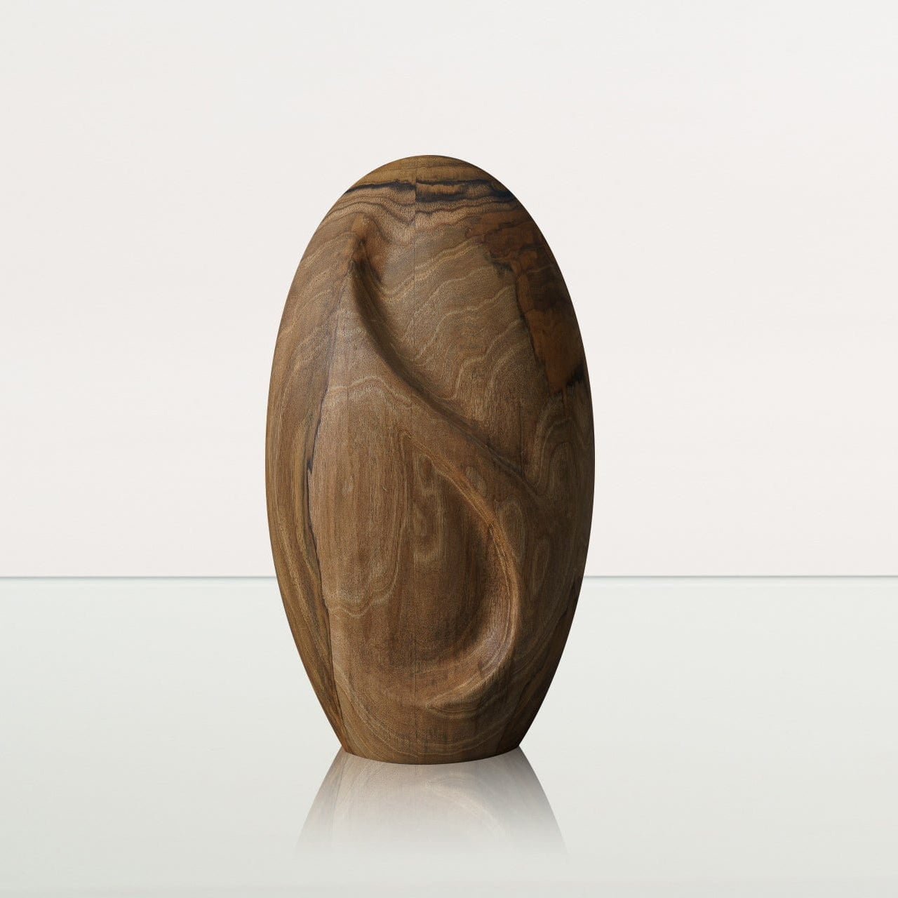 Wooden Urn for Ashes "Eternity" - Genuine Walnut Urn - Pulvis Art Urns