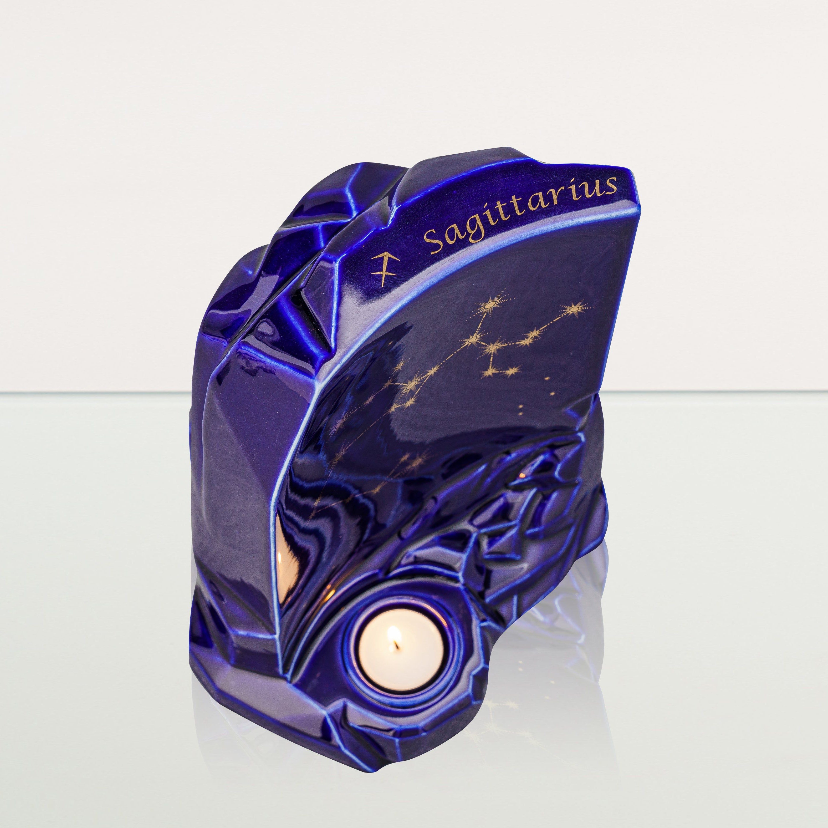 Zodiac Urn for Ashes "Sagittarius" - Large | Star Sign Urn - Pulvis Art Urns