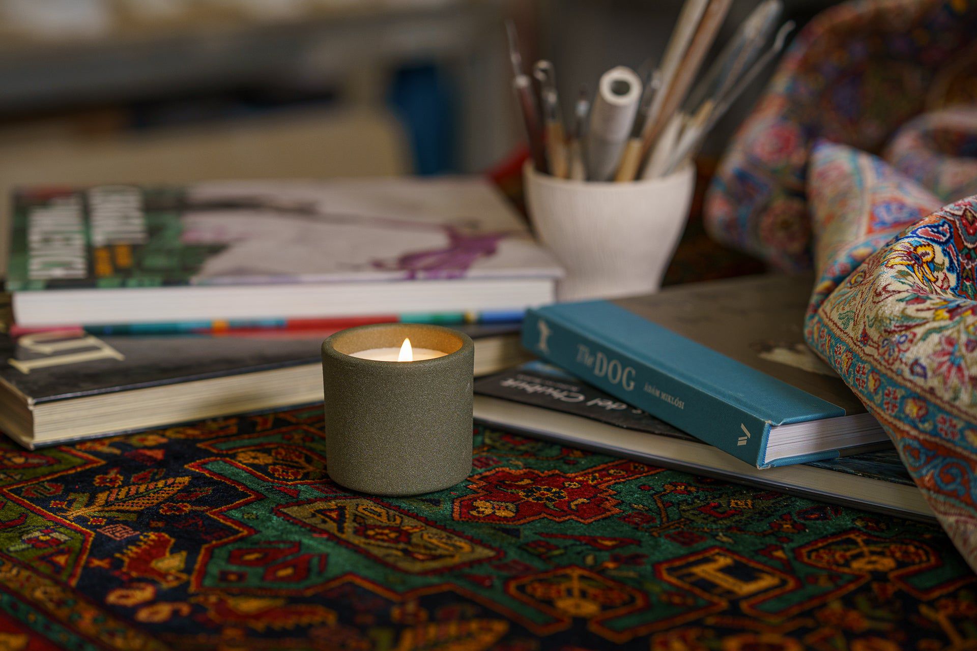 Artisan Scented Candle - Cistus / Patchouli / Amber - Pulvis Art Urns