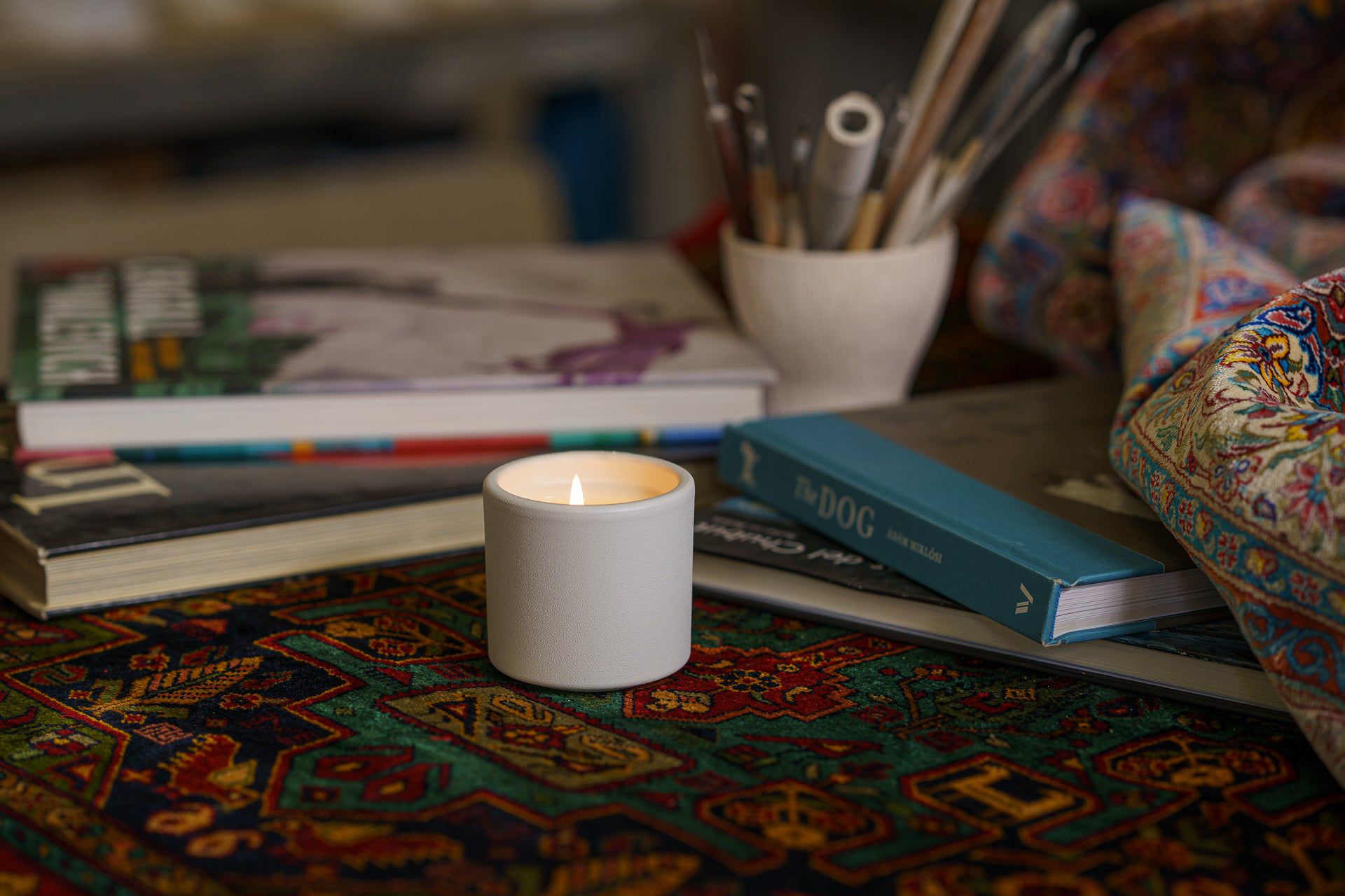 Artisan Scented Candle - Saffron / Vanilla / Cardamom - Pulvis Art Urns