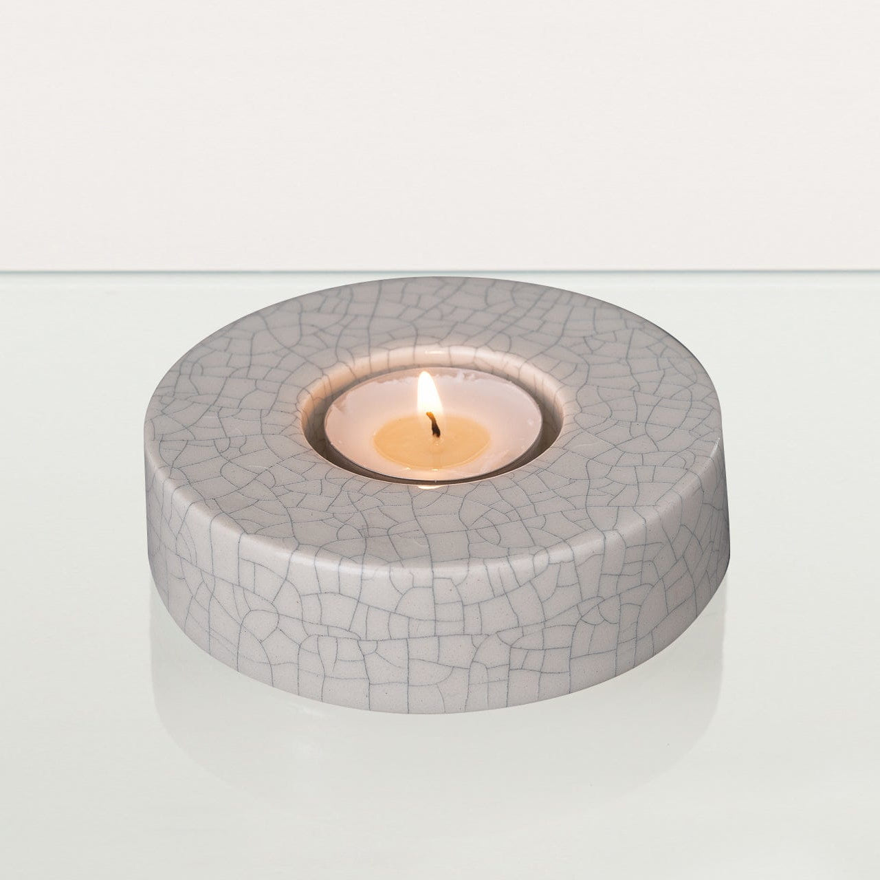 Caleo Handmade Candleholder for Cremation Urns - Craquelure | Ceramic - Pulvis Art Urns