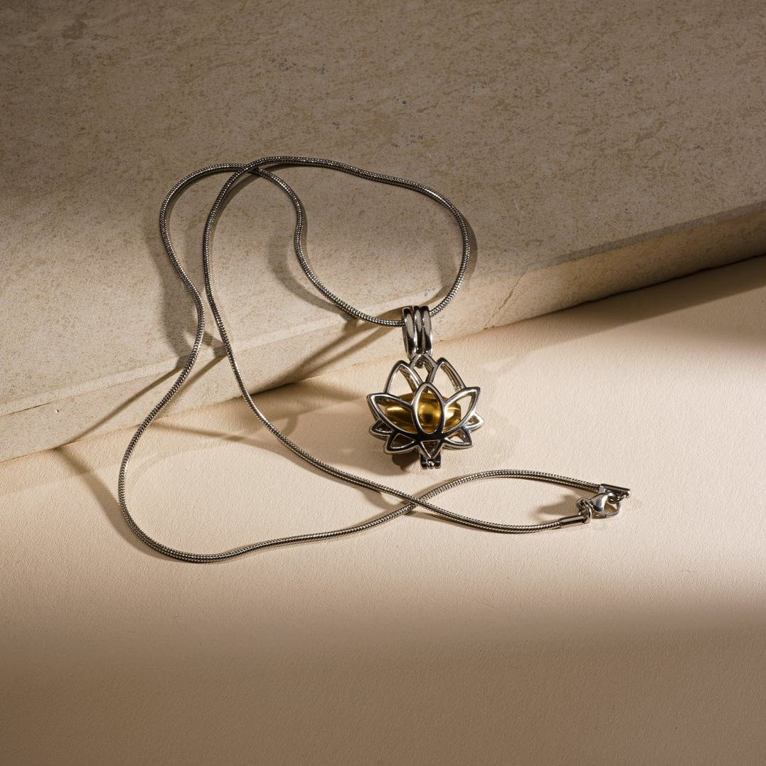 Cremation Necklace – Bloom | Stainless Steel | Memorial Jewelry - Pulvis Art Urns