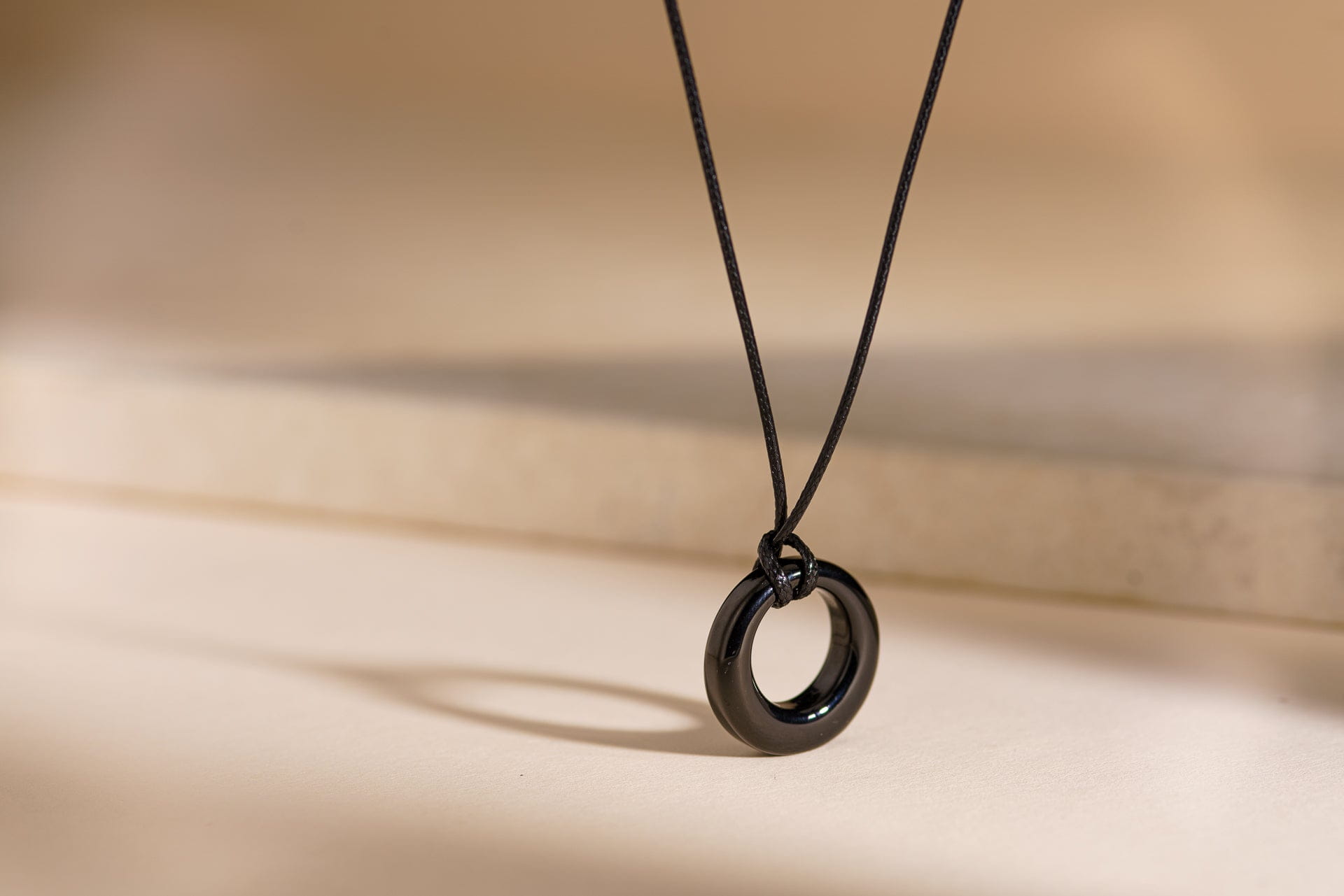 Cremation Necklace – Forever | Stainless Steel | Memorial Jewelry | Black - Pulvis Art Urns