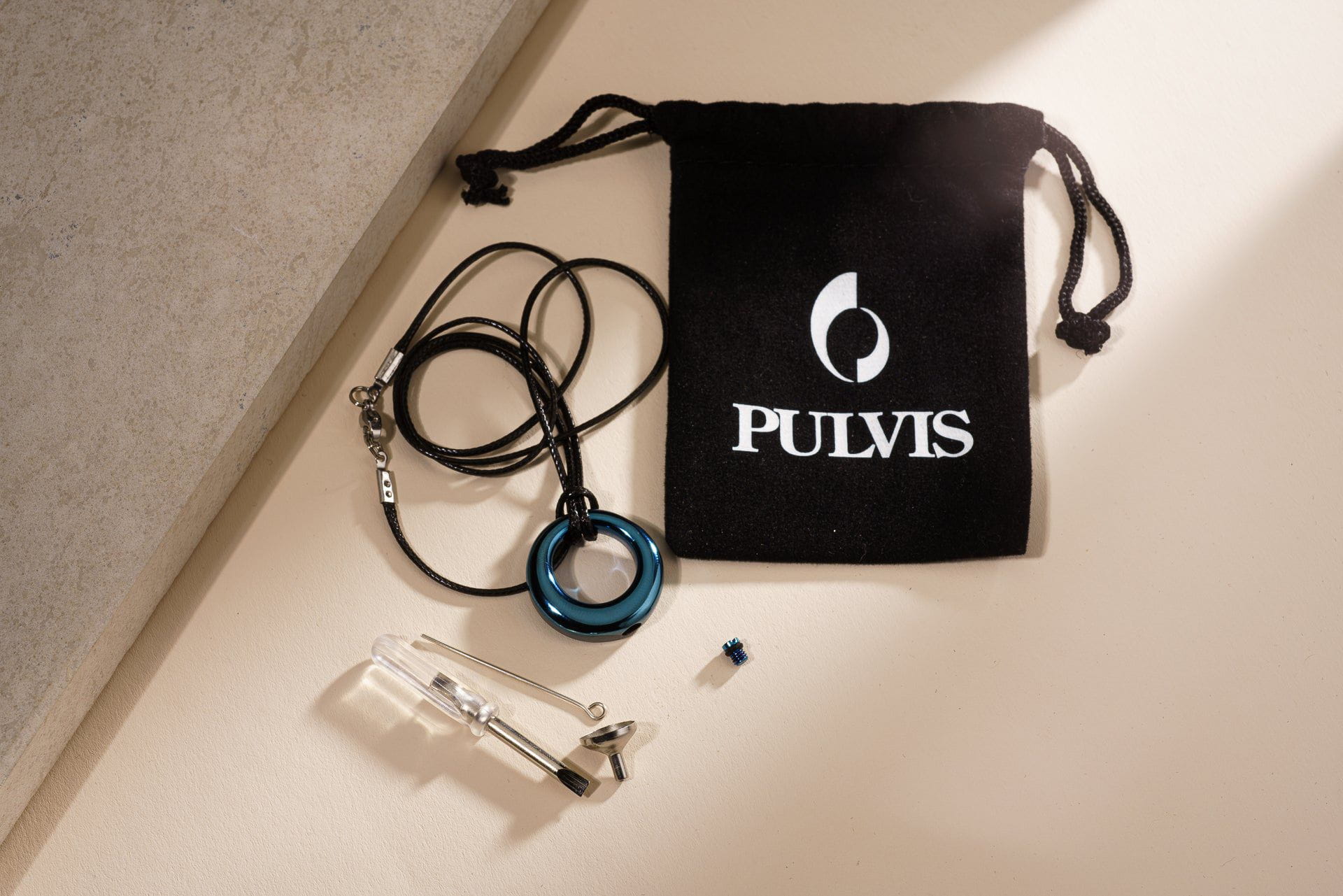 Cremation Necklace – Forever | Stainless Steel | Memorial Jewelry | Black - Pulvis Art Urns