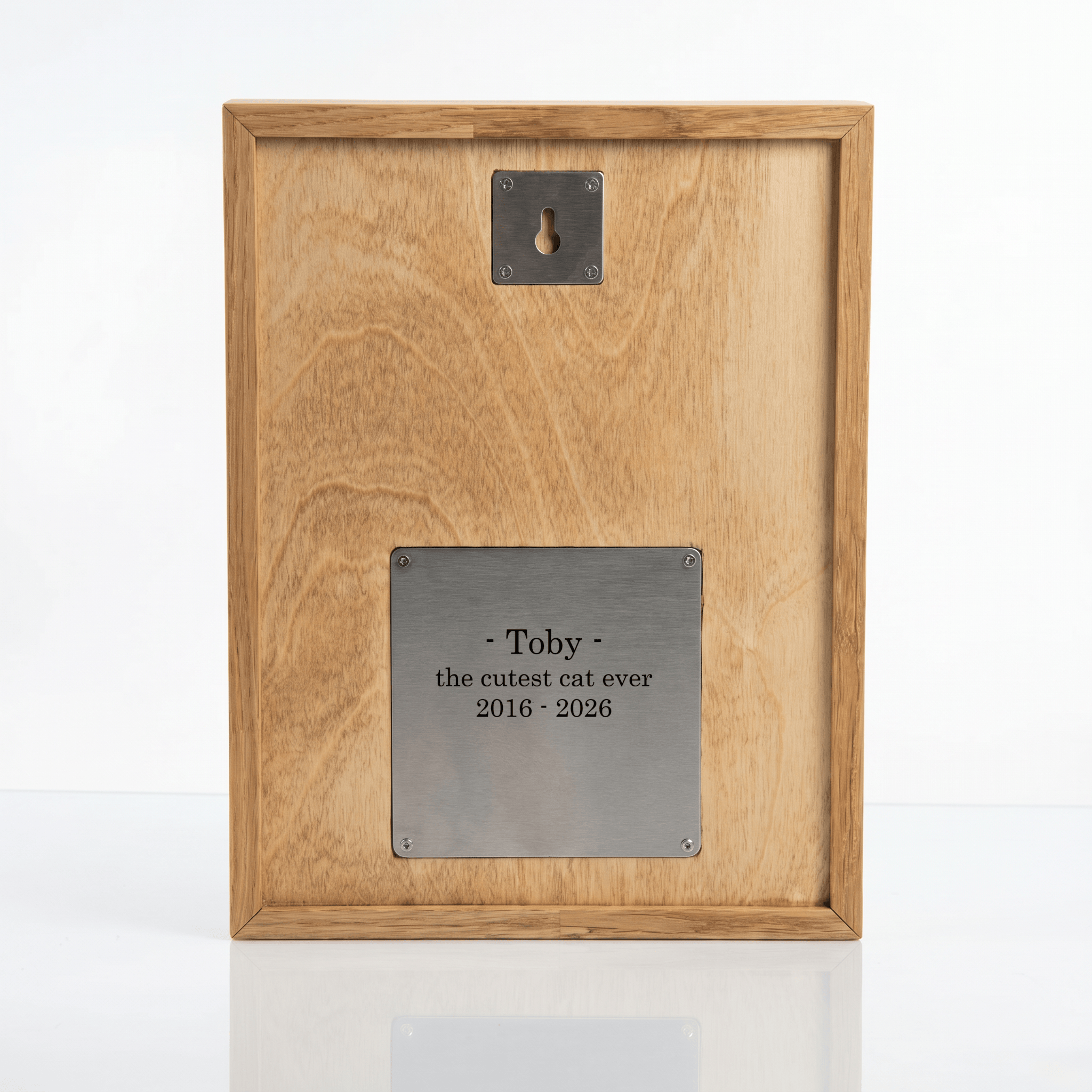 Pulvis Art Urns Custom Pet Urn - Moment In Time - Hand Decorated Ceramic Tile | Wall Mounted | Frame Urn
