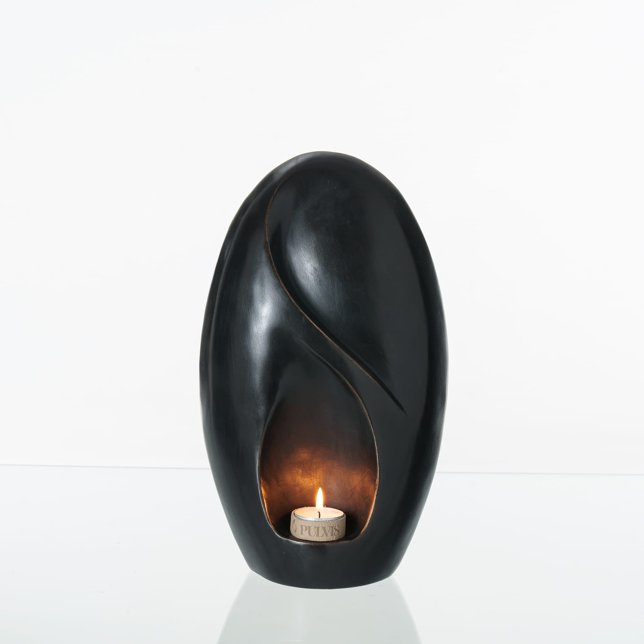 Pulvis Art Urns Exclusive Urn Cast Bronze Cremation Urn "Eternity" - Dark Patina | Exclusive Bronze Urn