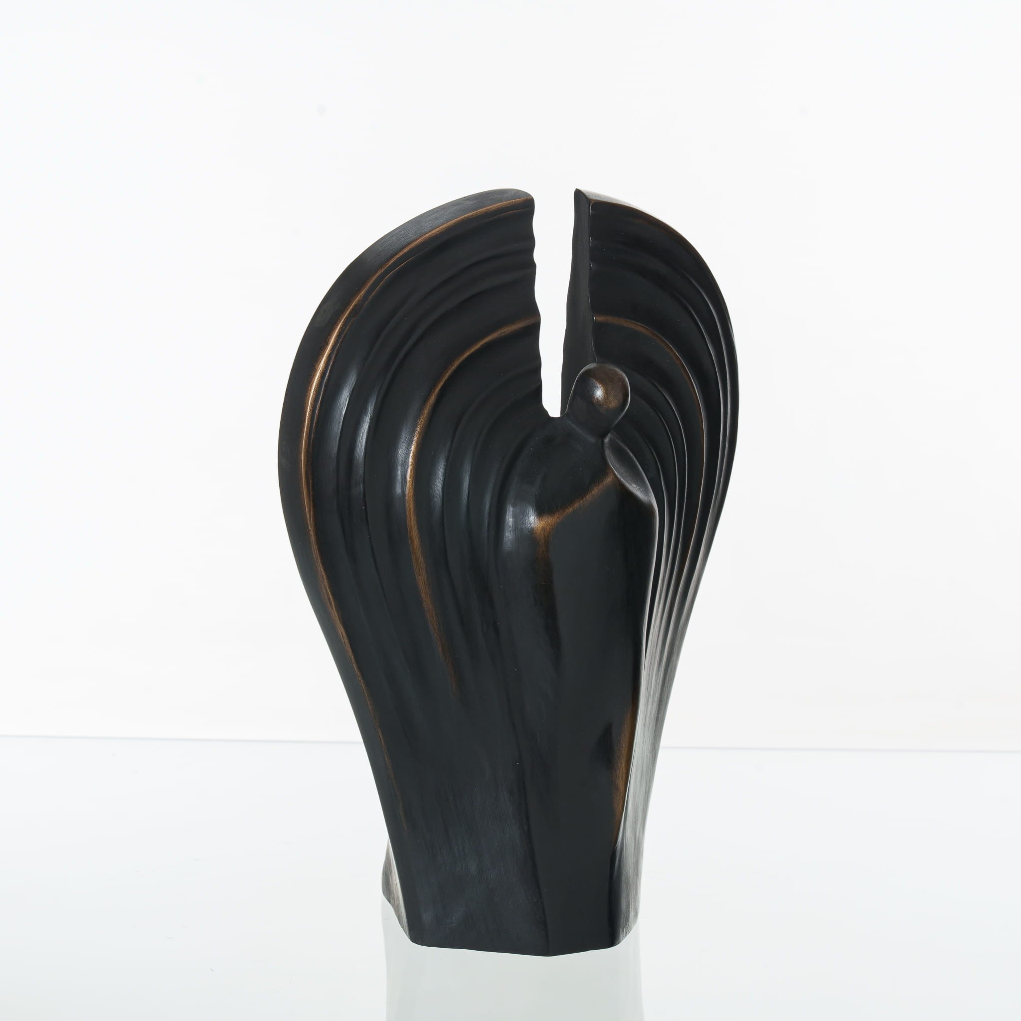 Pulvis Art Urns Exclusive Urn Cast Bronze Cremation Urn "Guardian" - Dark Patina | Exclusive Bronze Urn