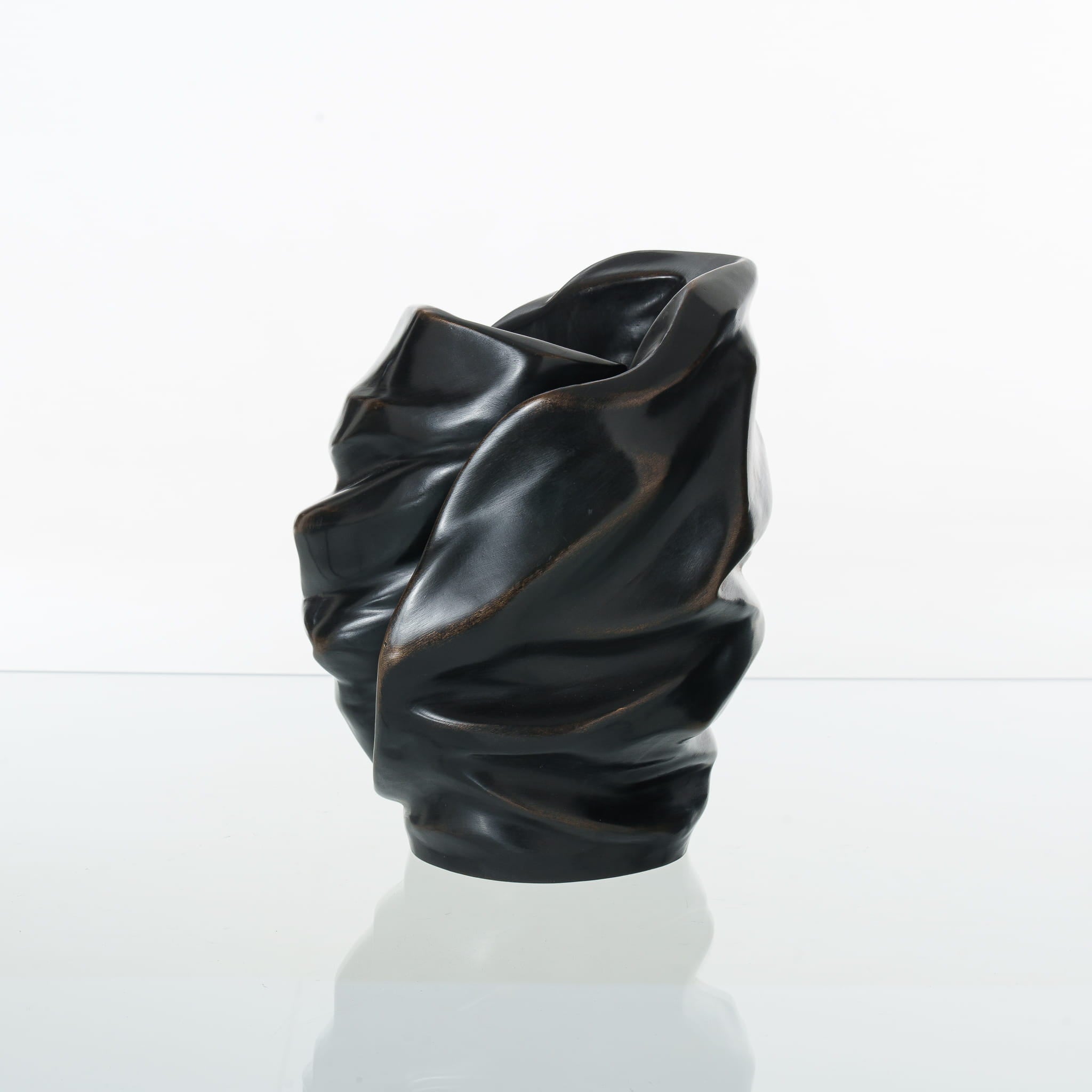 Pulvis Art Urns Exclusive Urn Cast Bronze Cremation Urn "Light" - Dark Patina | Exclusive Bronze Urn
