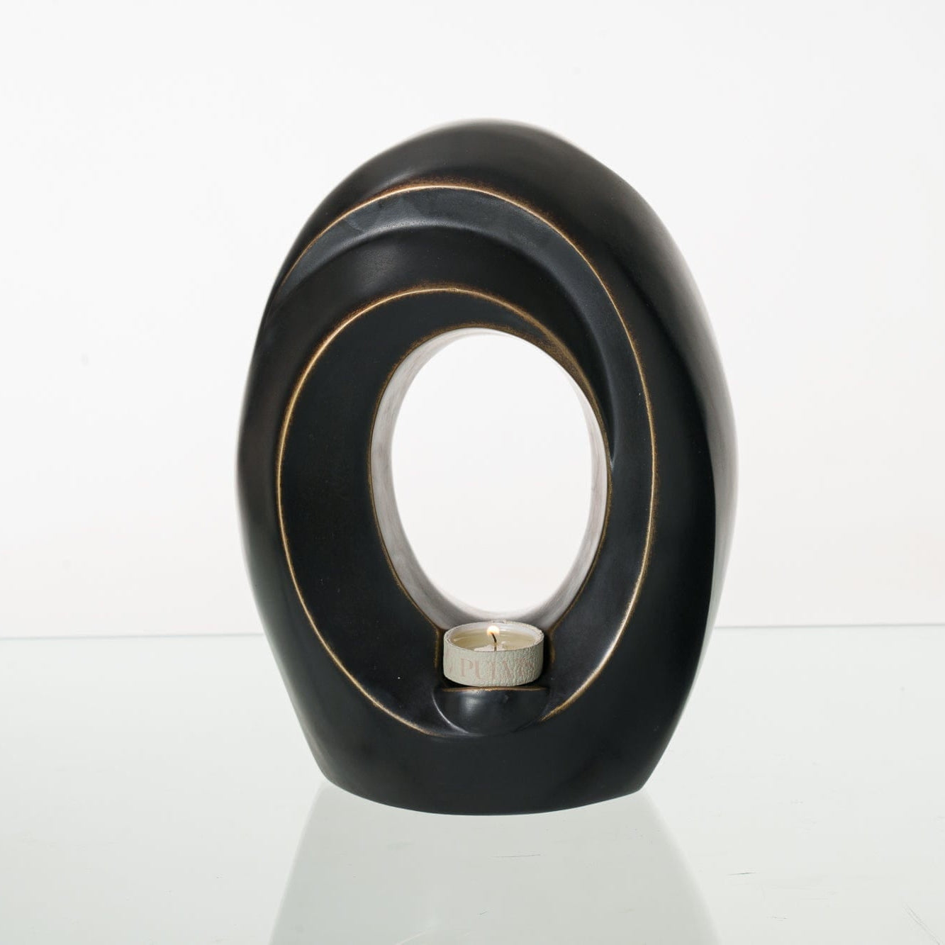 Pulvis Art Urns Exclusive Urn Cast Bronze Cremation Urn "The Passage" - Dark Patina | Exclusive Bronze Urn