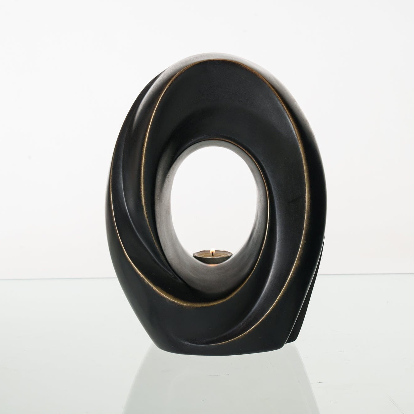 Pulvis Art Urns Exclusive Urn Cast Bronze Cremation Urn "The Passage" - Dark Patina | Exclusive Bronze Urn