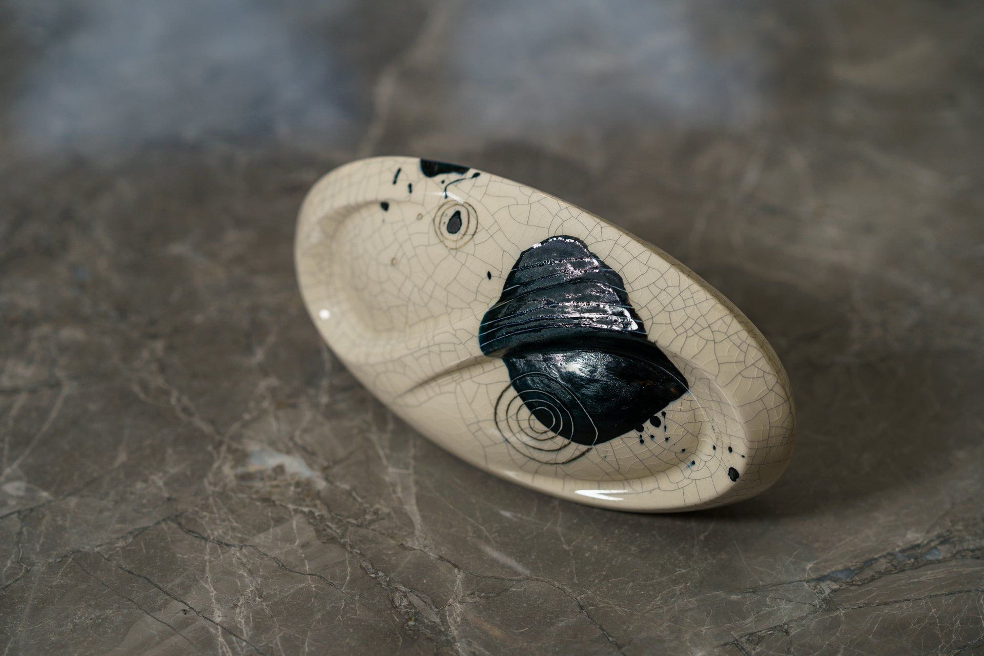 Hand Decorated Eternity Keepsake "Galaxy" - Ceramic Keepsake Urn - Pulvis Art Urns