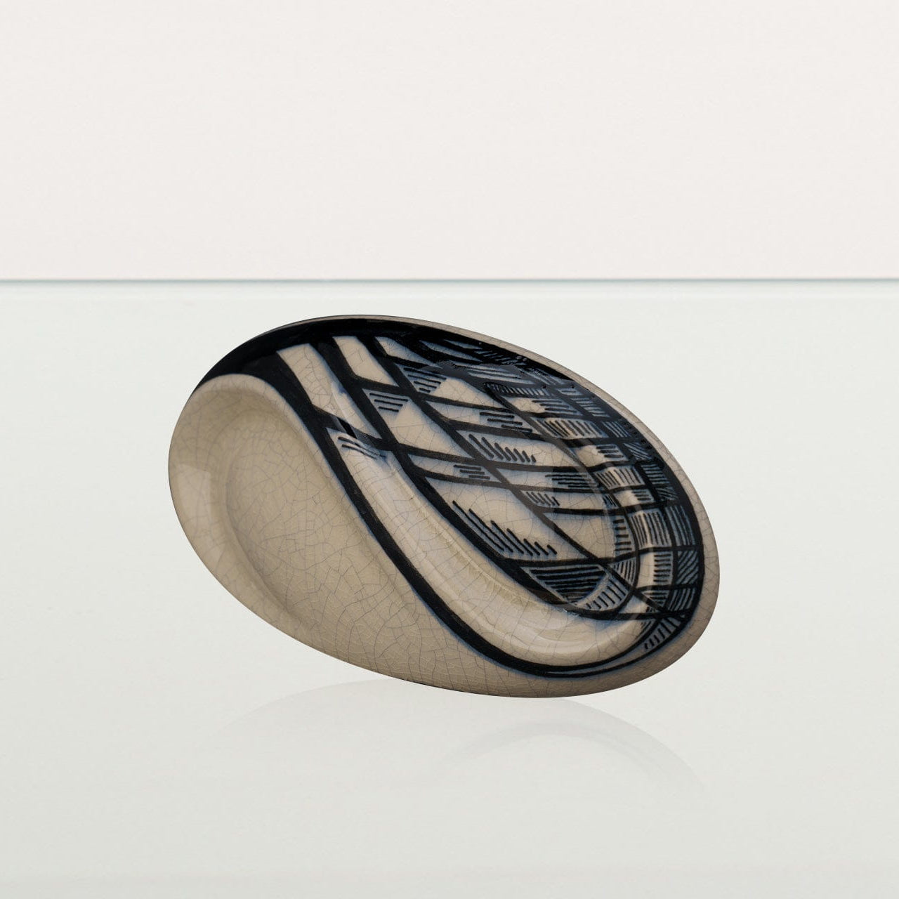 Handmade Decorated Eternity Keepsake "Forest" - Ceramic Urn - Pulvis Art Urns