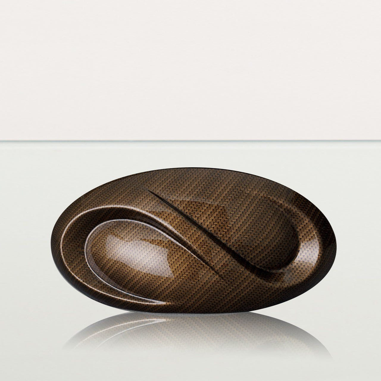 HydroGraphics Urn "Eternity - Carbon" - Keepsake | Ceramic | Hydro Dipping - Pulvis Art Urns