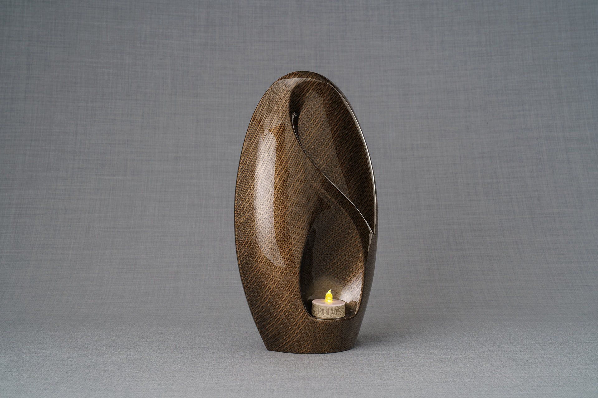 HydroGraphics Urn "Eternity - Carbon" - Large | Ceramic | Hydro Dipping - Pulvis Art Urns