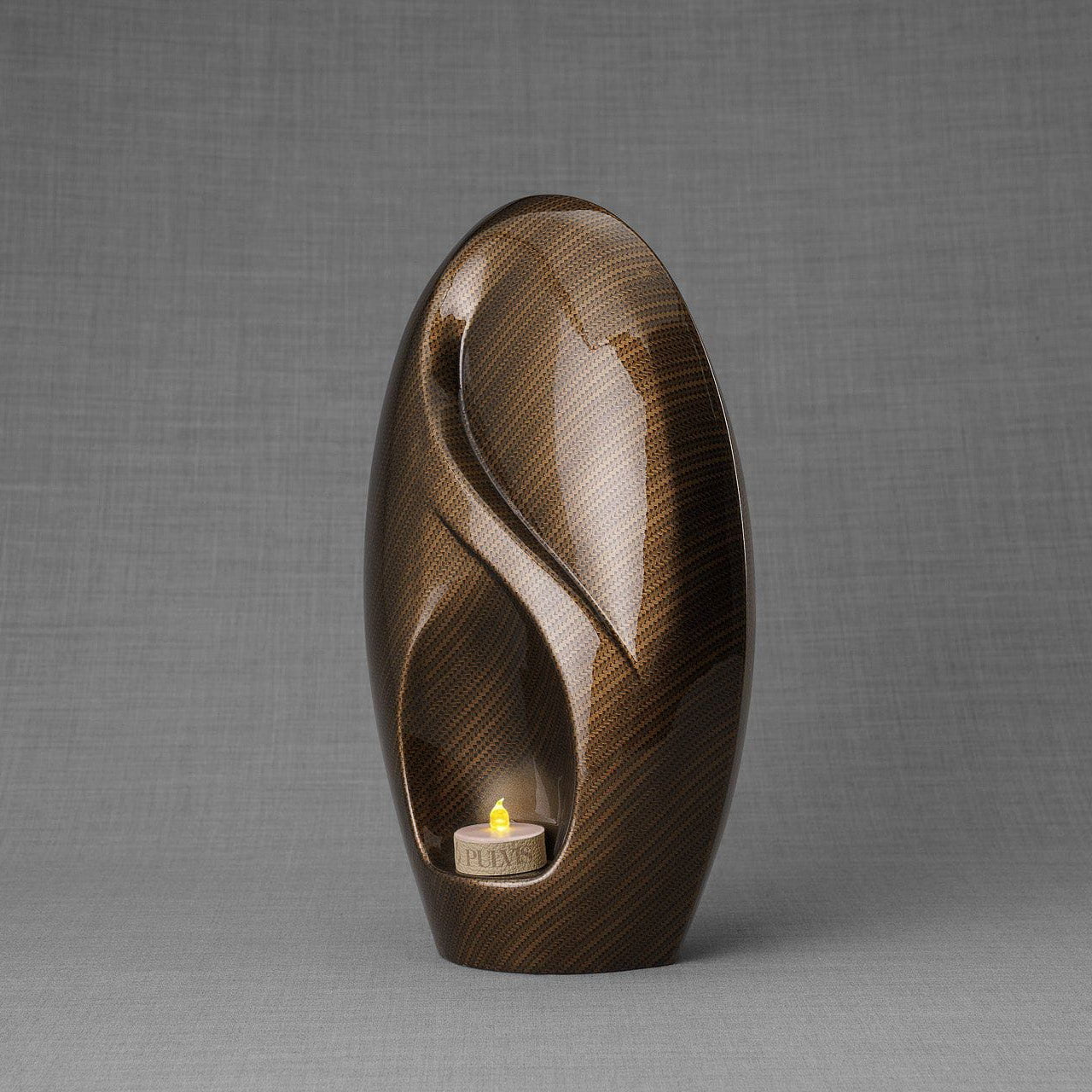 HydroGraphics Urn "Eternity - Carbon" - Large | Ceramic | Hydro Dipping - Pulvis Art Urns