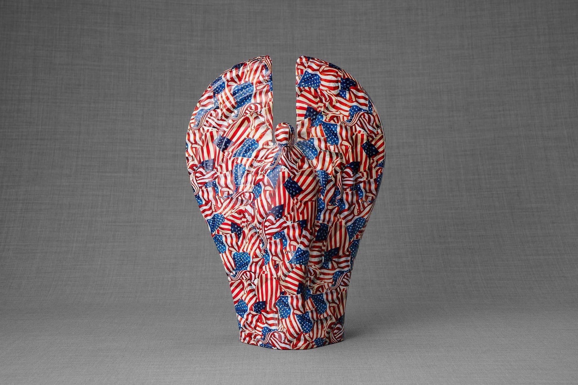 HydroGraphics Urn "Guardian - America" - Large | Ceramic | Hydro Dipping - Pulvis Art Urns