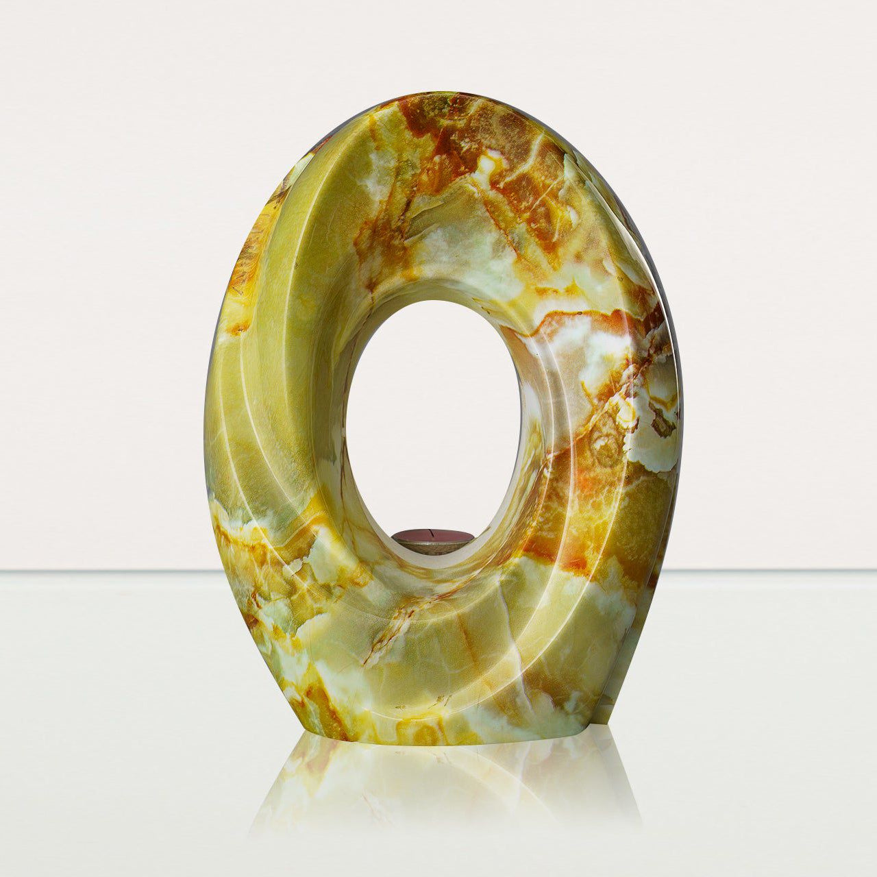 HydroGraphics Urn "The Passage - Onyx" - Large | Ceramic | Hydro Dipping - Pulvis Art Urns