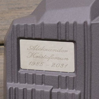 Pulvis Art Urns Extra Plaque for Personalisation