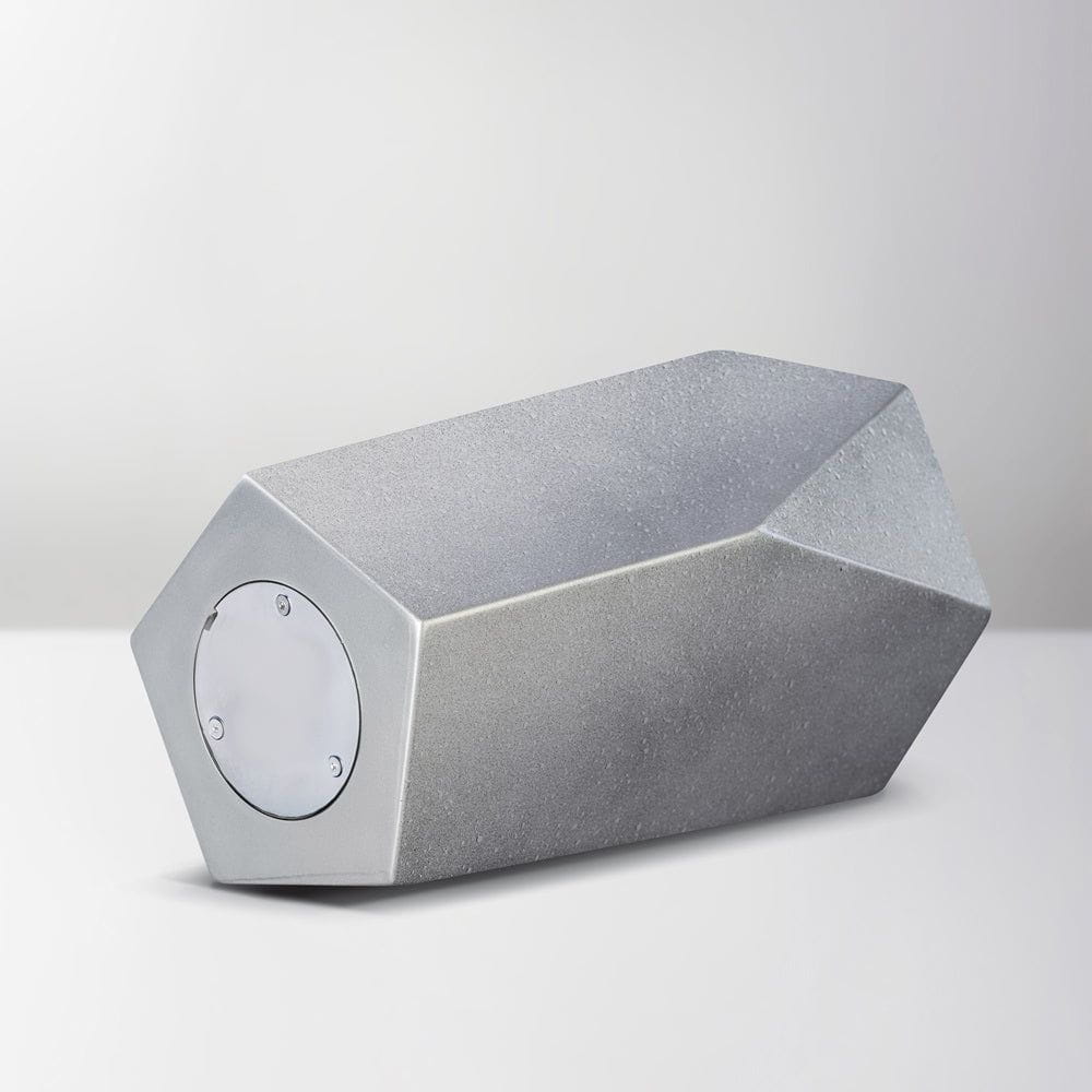 Handmade Urn "Crystal" - Stainless Steel | Gray - Pulvis Art Urns