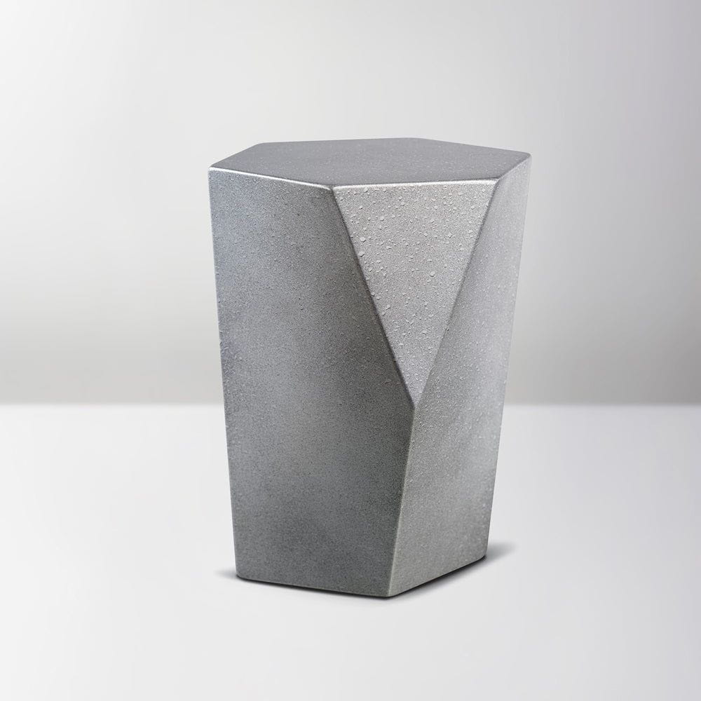 Handmade Urn "Crystal" - Stainless Steel | Gray - Pulvis Art Urns