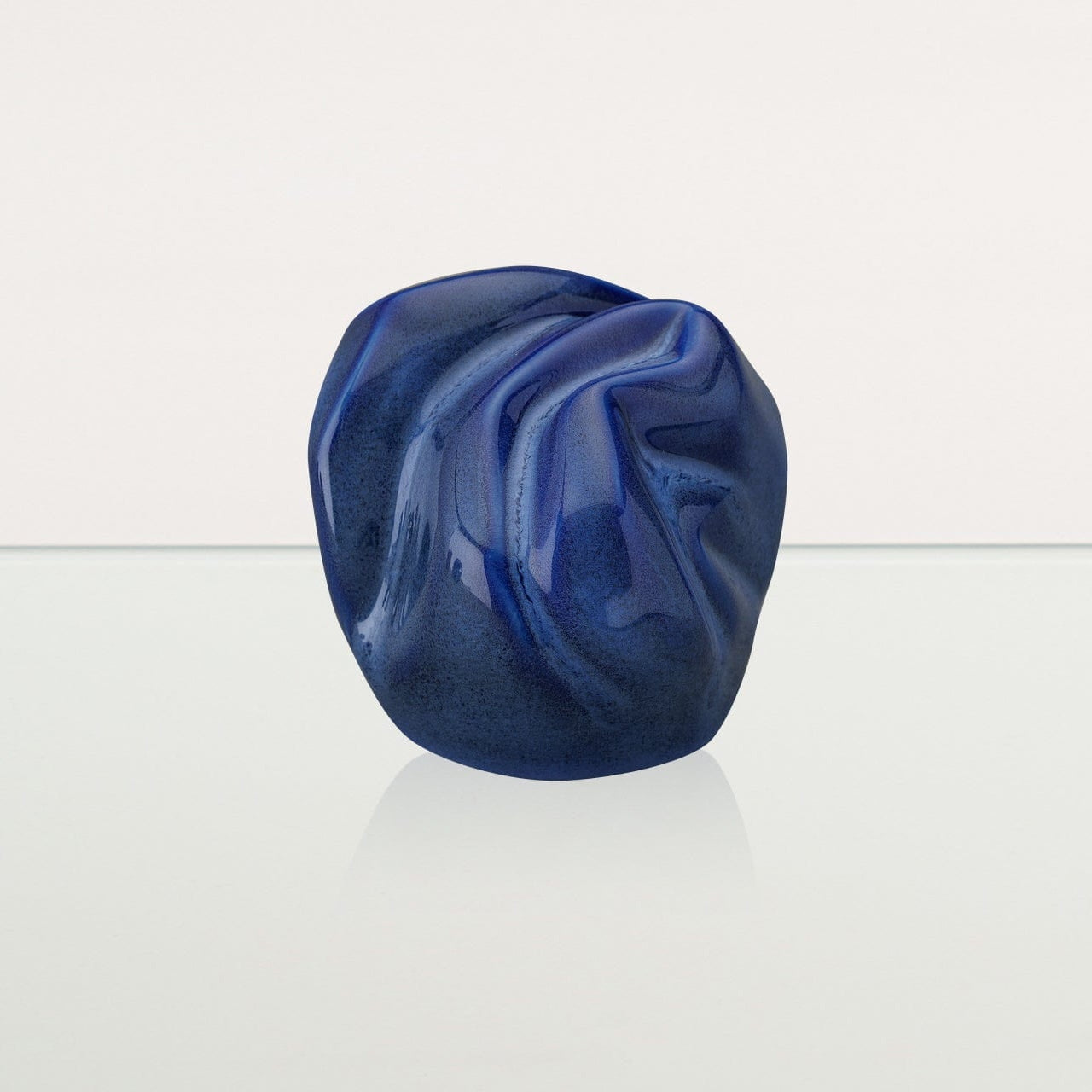 Cremation Keepsake Urn "Precious" - Small Keepsake | Blue Melange | Ceramic - Pulvis Art Urns