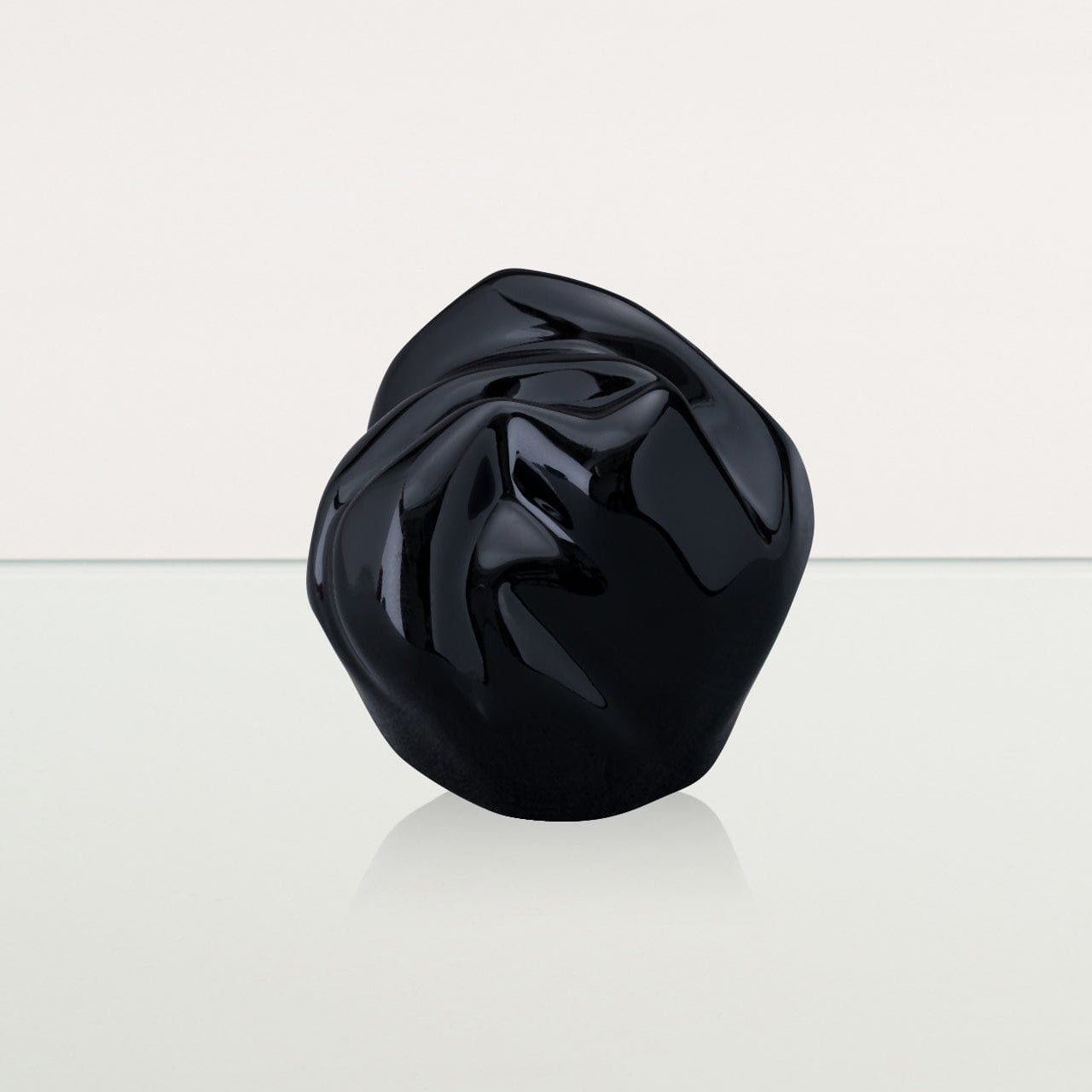 Cremation Keepsake Urn "Precious" - Small Keepsake | Lamp Black | Ceramic - Pulvis Art Urns