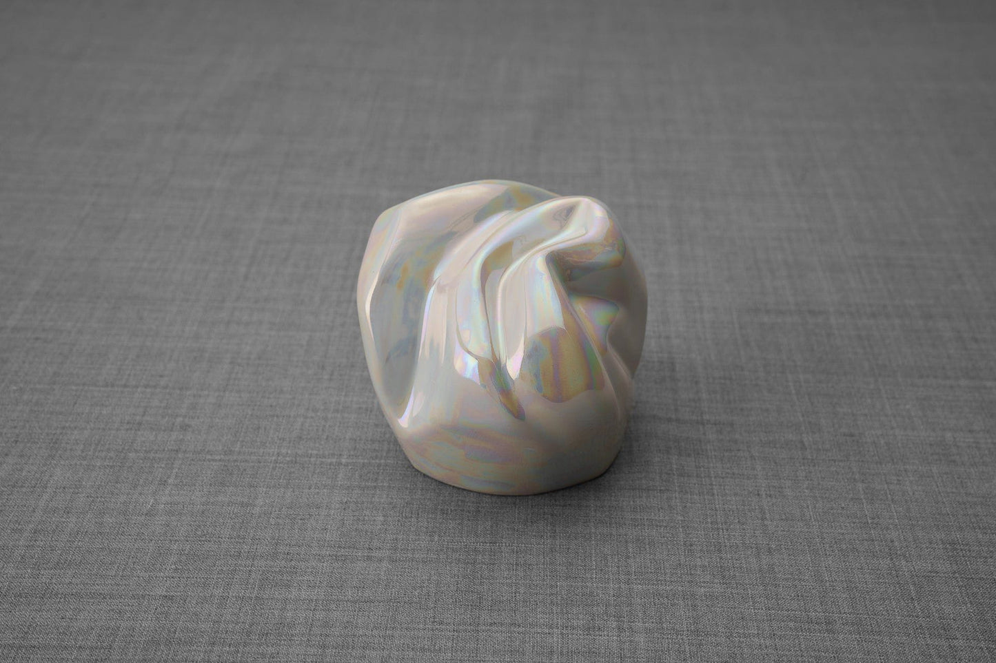 Pulvis Art Urns Keepsake Urn Cremation Keepsake Urn "Precious" - Small | Pearly White | Ceramic