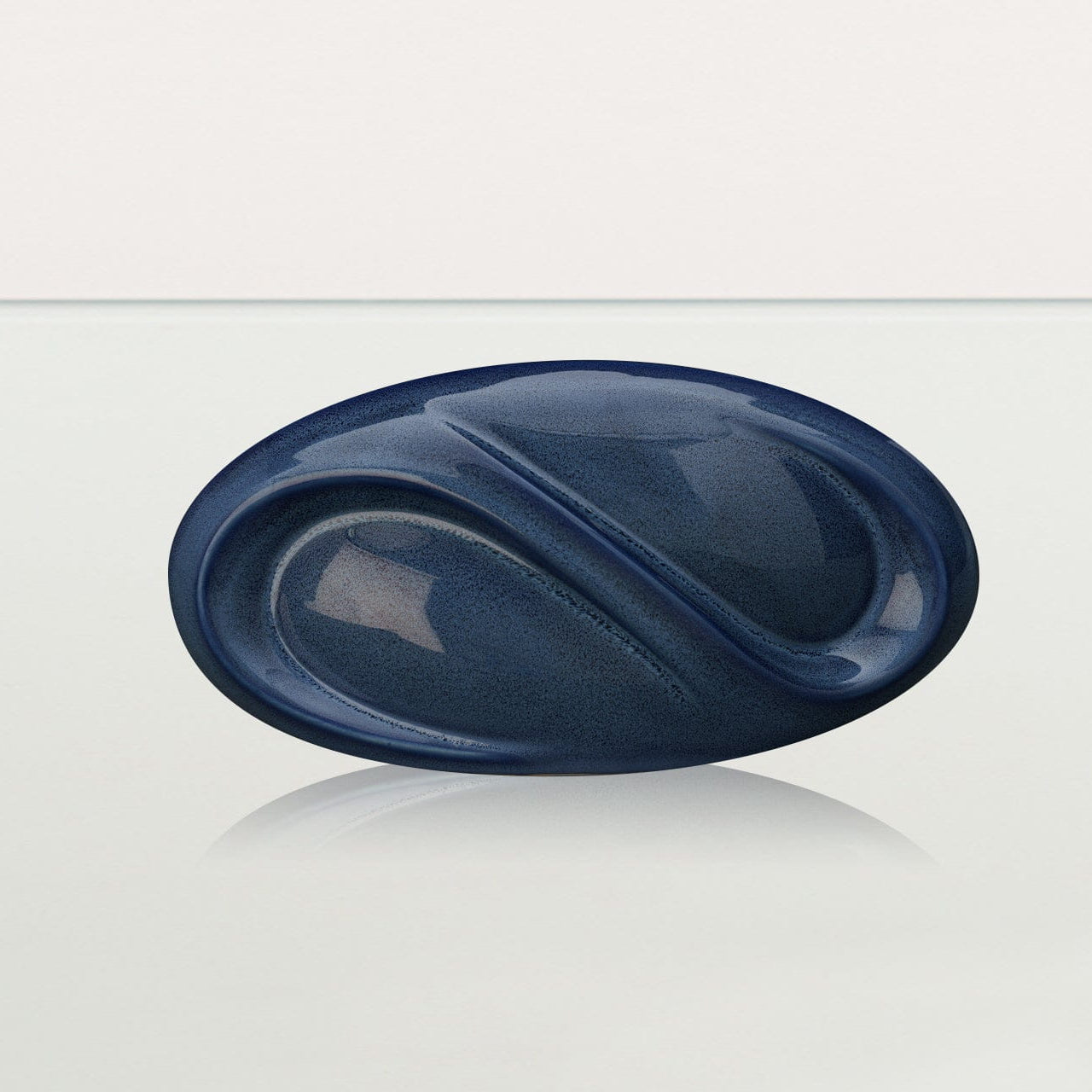 Eternity Handmade Cremation Keepsake Urn - Small | Blue Melange | Ceramic - Pulvis Art Urns