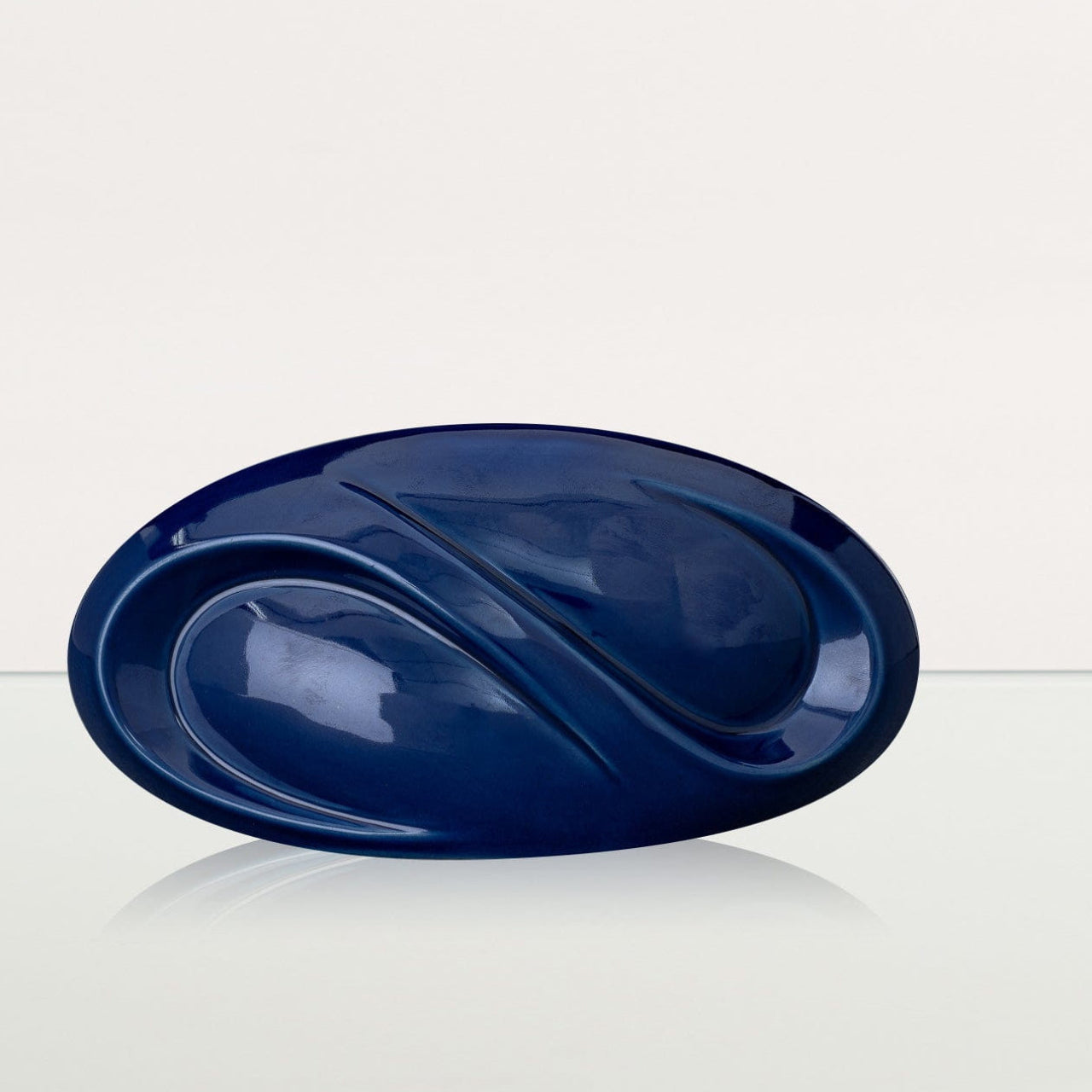 Eternity Handmade Cremation Keepsake Urn - Small Urn | Cobalt Metallic | Ceramic - Pulvis Art Urns