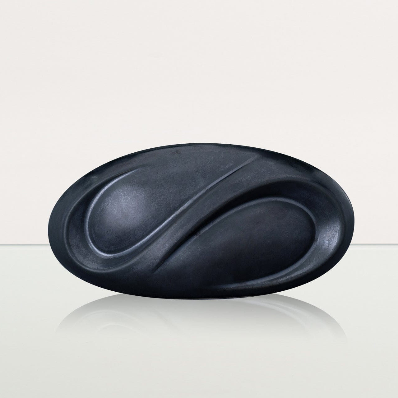 Eternity Handmade Cremation Keepsake Urn - Small Urn | Dark Matte | Ceramic - Pulvis Art Urns