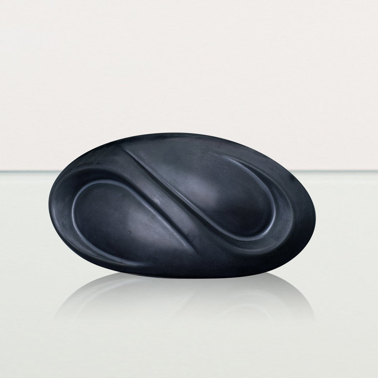 Eternity Handmade Cremation Keepsake Urn - Small Urn | Dark Matte | Ceramic - Pulvis Art Urns