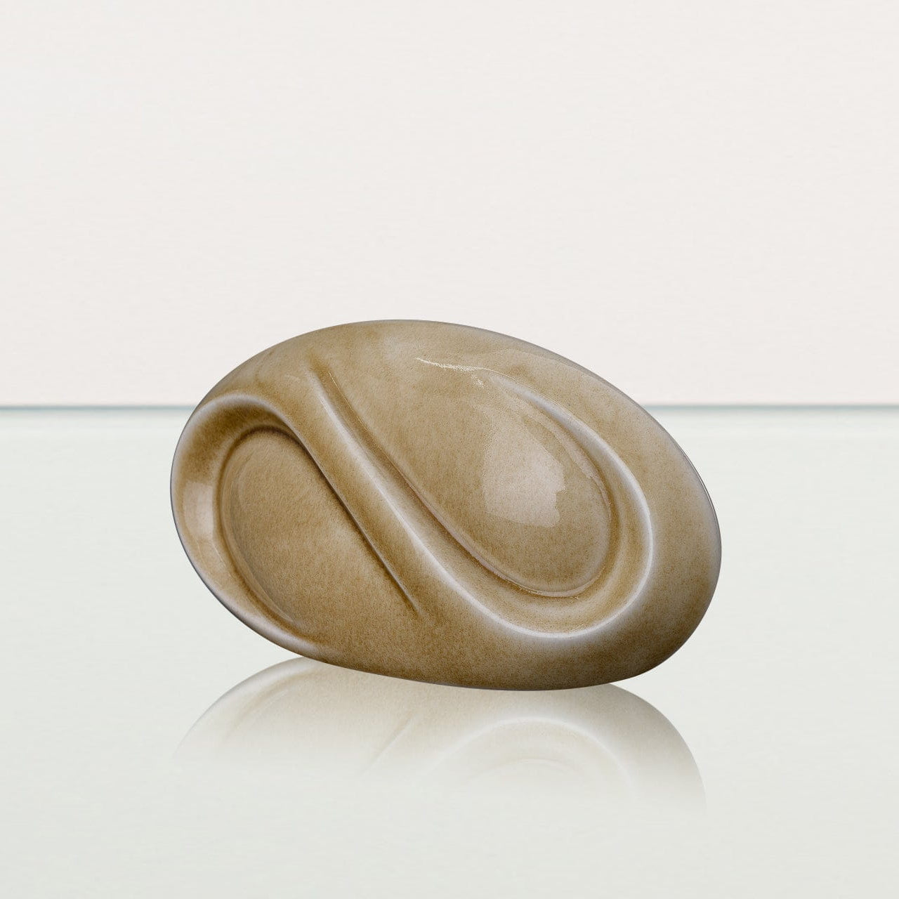 Eternity Handmade Cremation Keepsake Urn - Small Urn | Dark Sand | Ceramic - Pulvis Art Urns