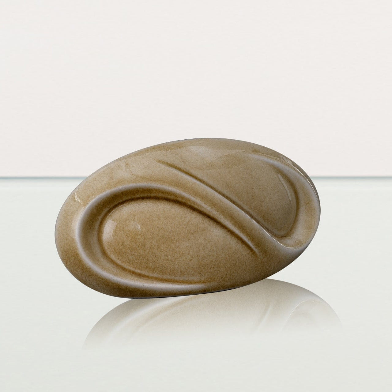 Eternity Handmade Cremation Keepsake Urn - Small Urn | Dark Sand | Ceramic - Pulvis Art Urns