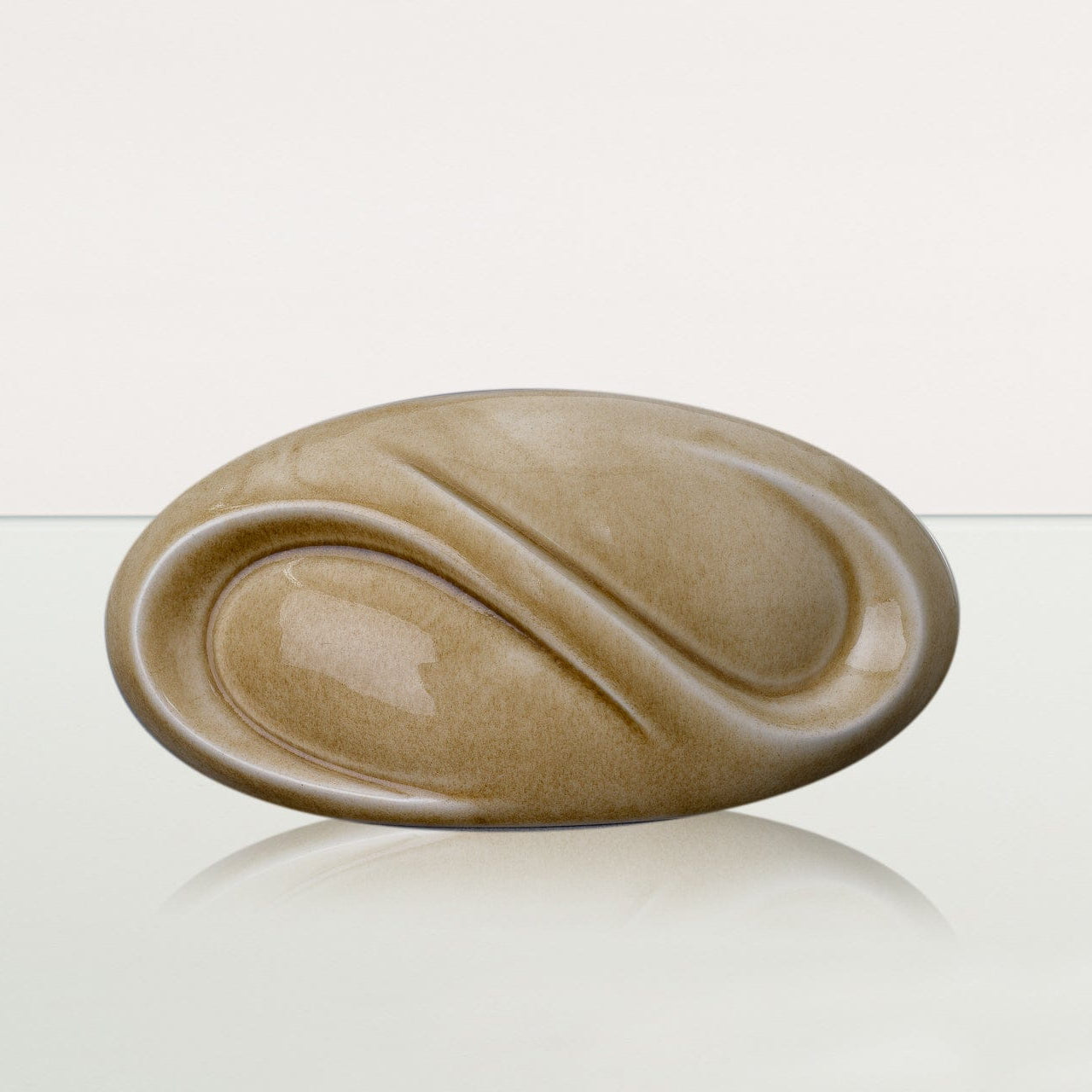 Eternity Handmade Cremation Keepsake Urn - Small Urn | Dark Sand | Ceramic - Pulvis Art Urns