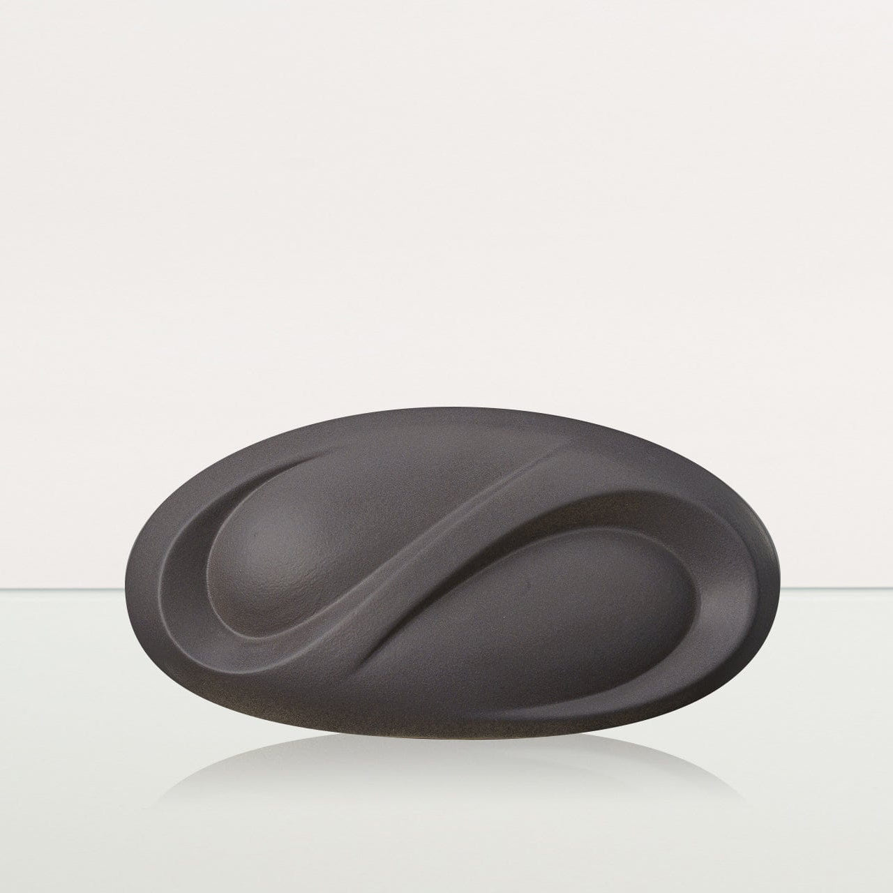 Eternity Handmade Cremation Keepsake Urn - Small Urn | Gray Matte | Ceramic - Pulvis Art Urns