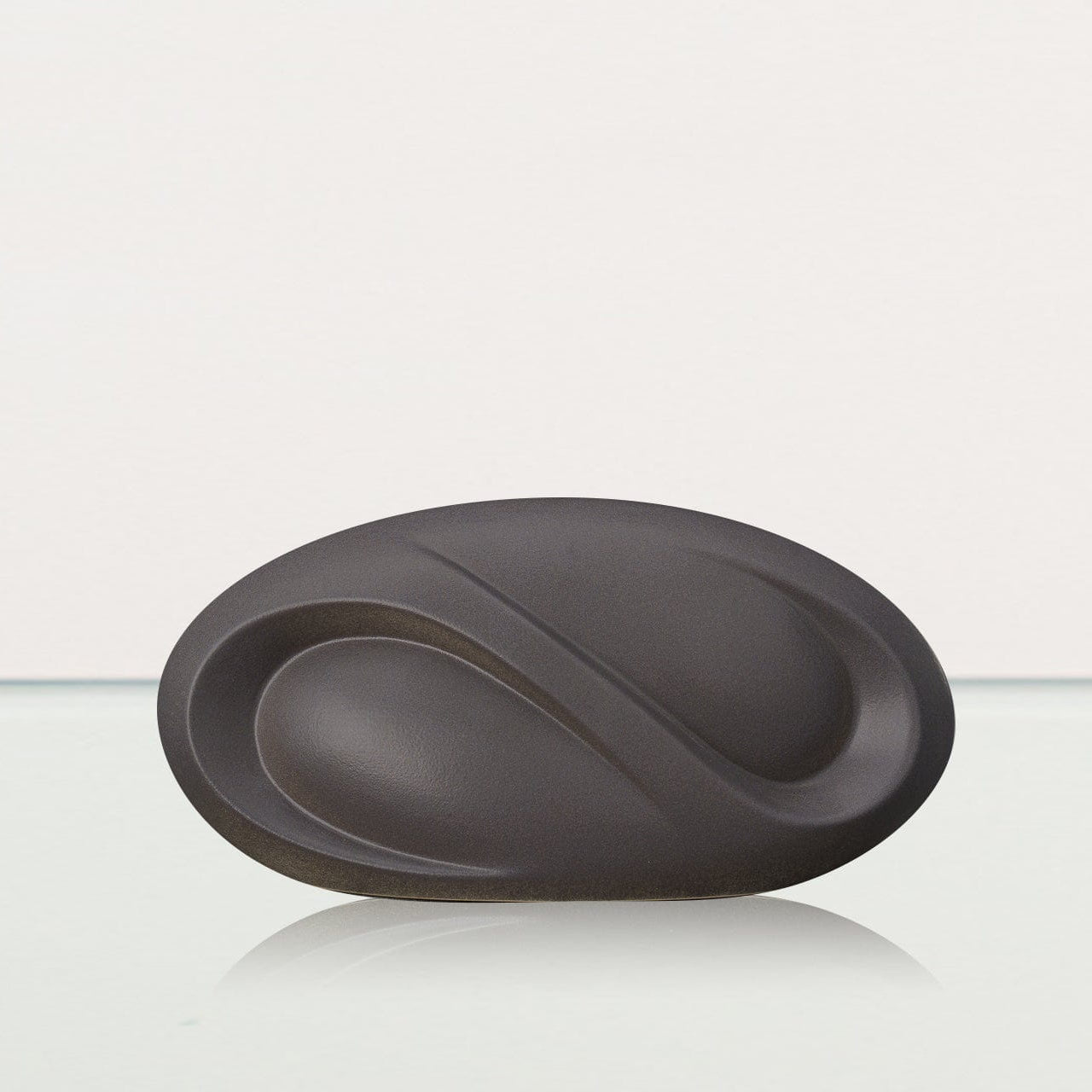 Eternity Handmade Cremation Keepsake Urn - Small Urn | Gray Matte | Ceramic - Pulvis Art Urns