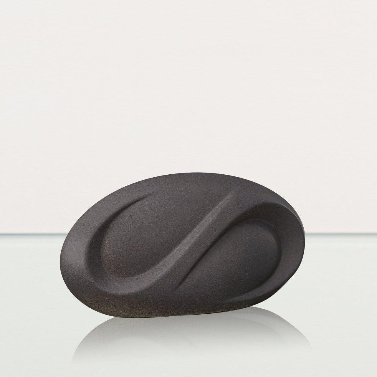 Eternity Handmade Cremation Keepsake Urn - Small Urn | Gray Matte | Ceramic - Pulvis Art Urns