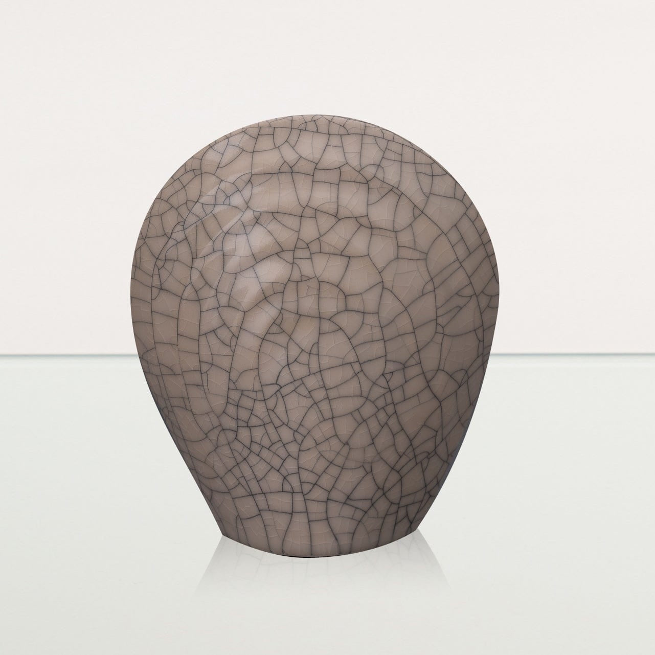 Handmade Cremation Keepsake Urn "Guardian" - Small Urn | Craquelure | Ceramic - Pulvis Art Urns